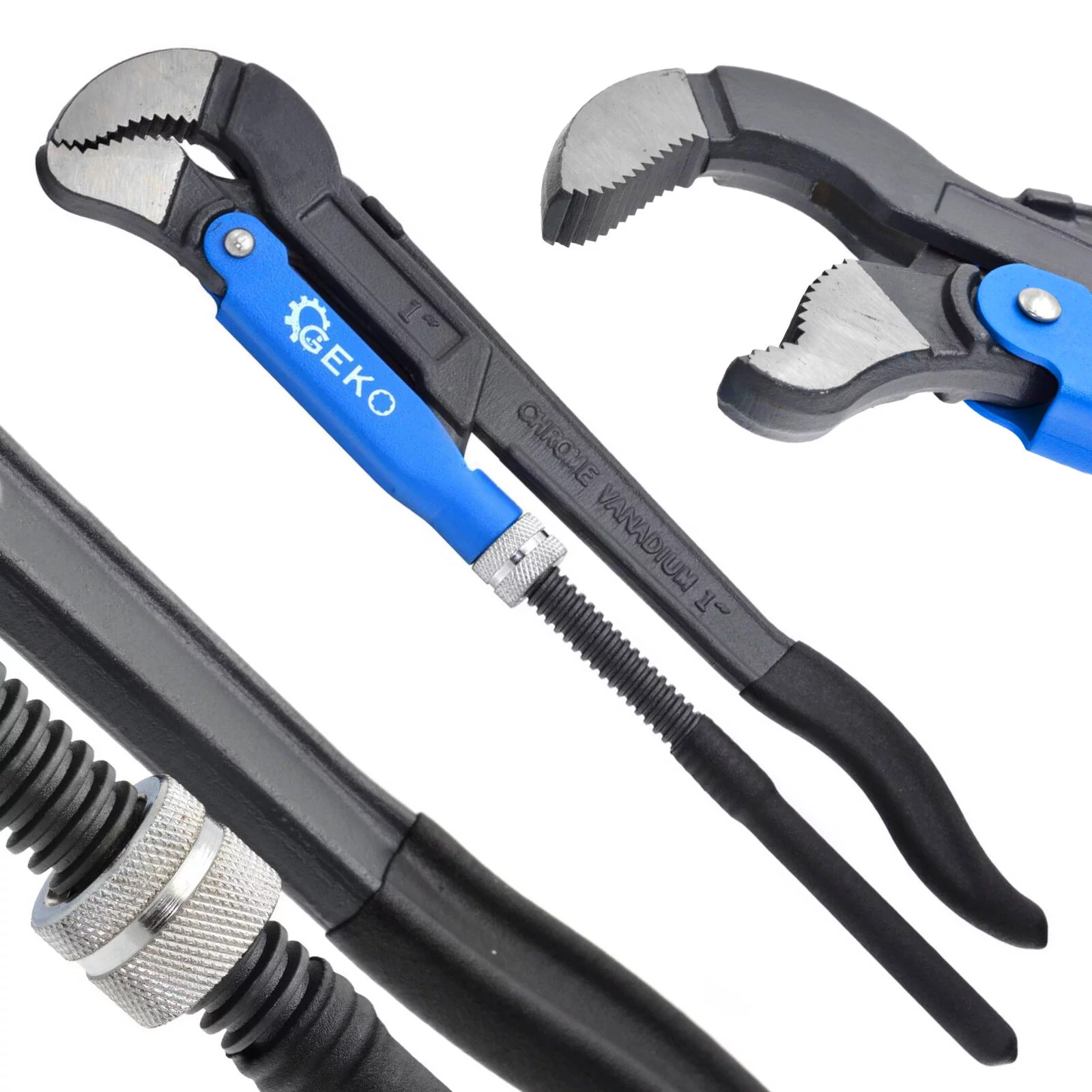 Cęgi do rur nastawne 1"