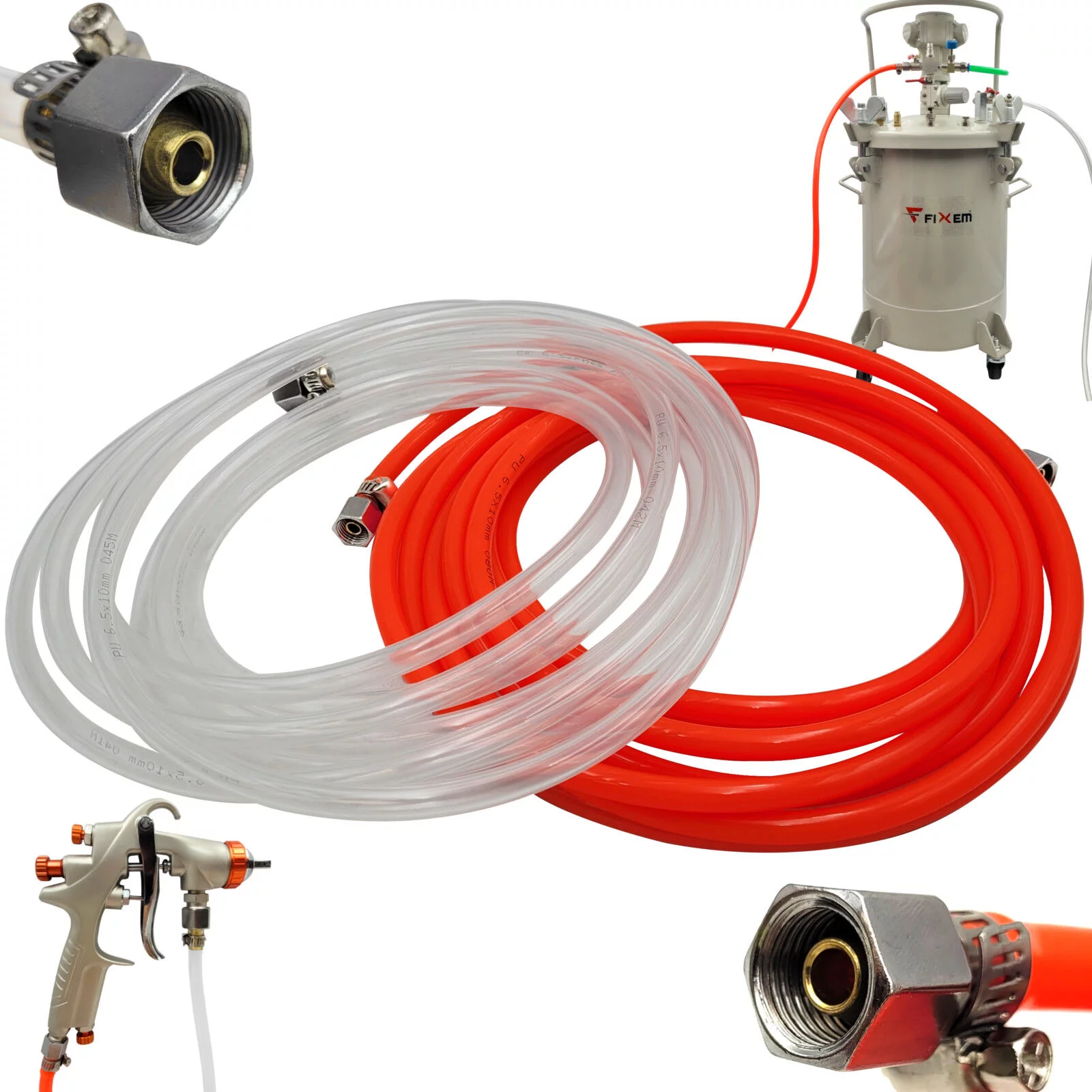 WĘŻE PU 5m do AGREGATU FX4540 zestaw 2szt