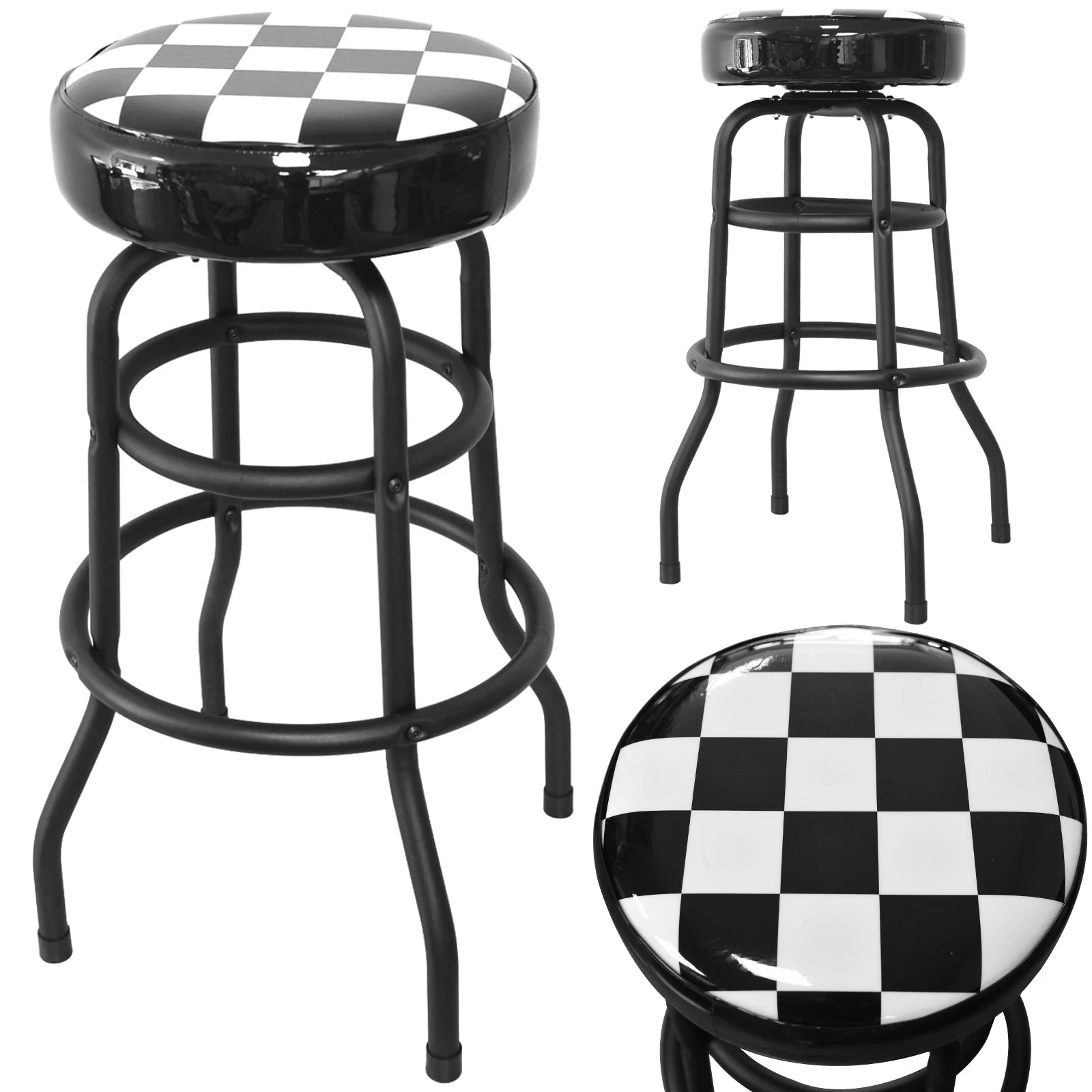 TABORET WARSZTATOWY SZACHOWNICA