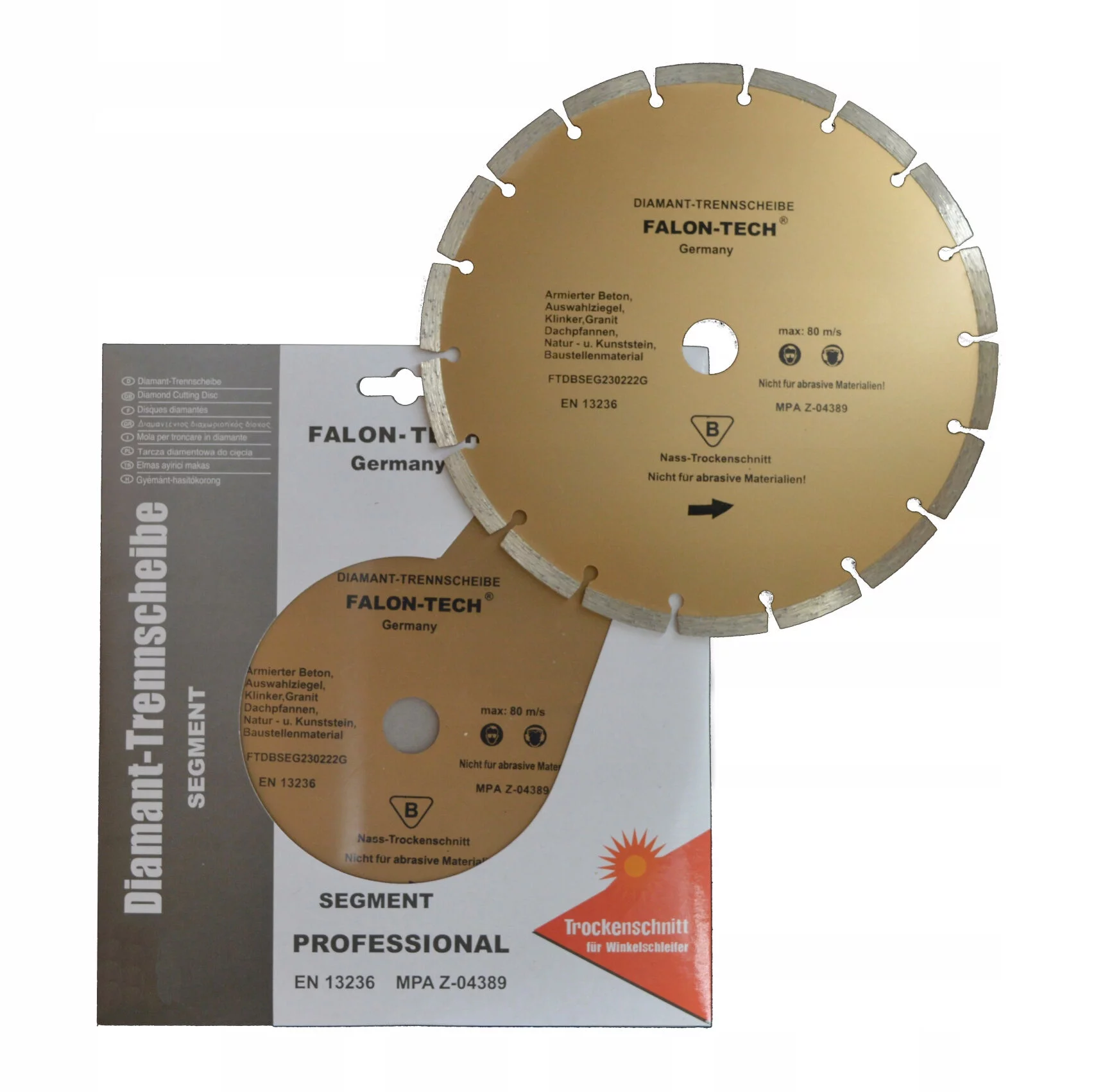 TARCZA DIAMENTOWA 125mm SEG ZŁOTA