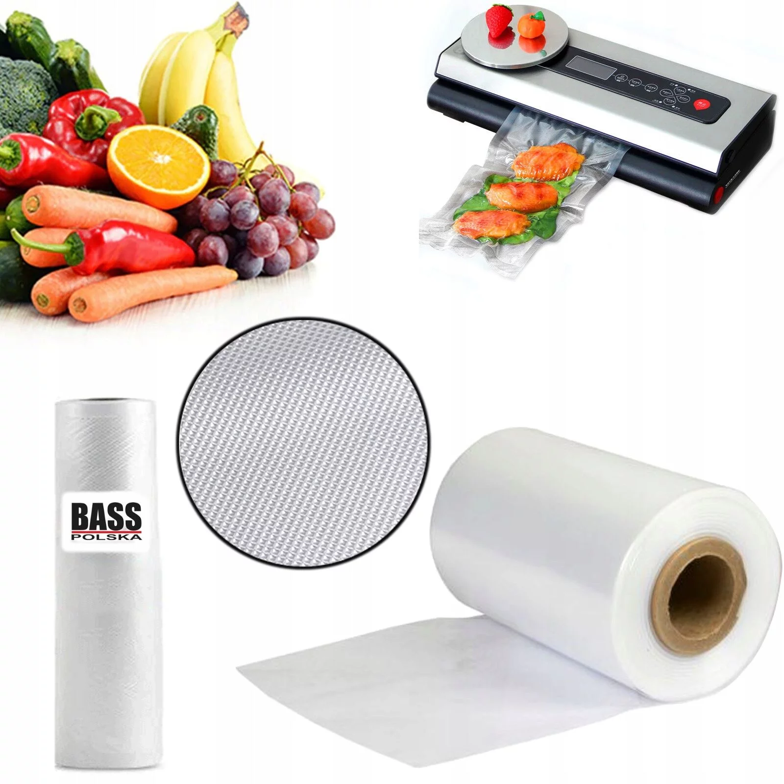 Rękaw folia do zgrzewarki próżniowej 20 x 600 cm