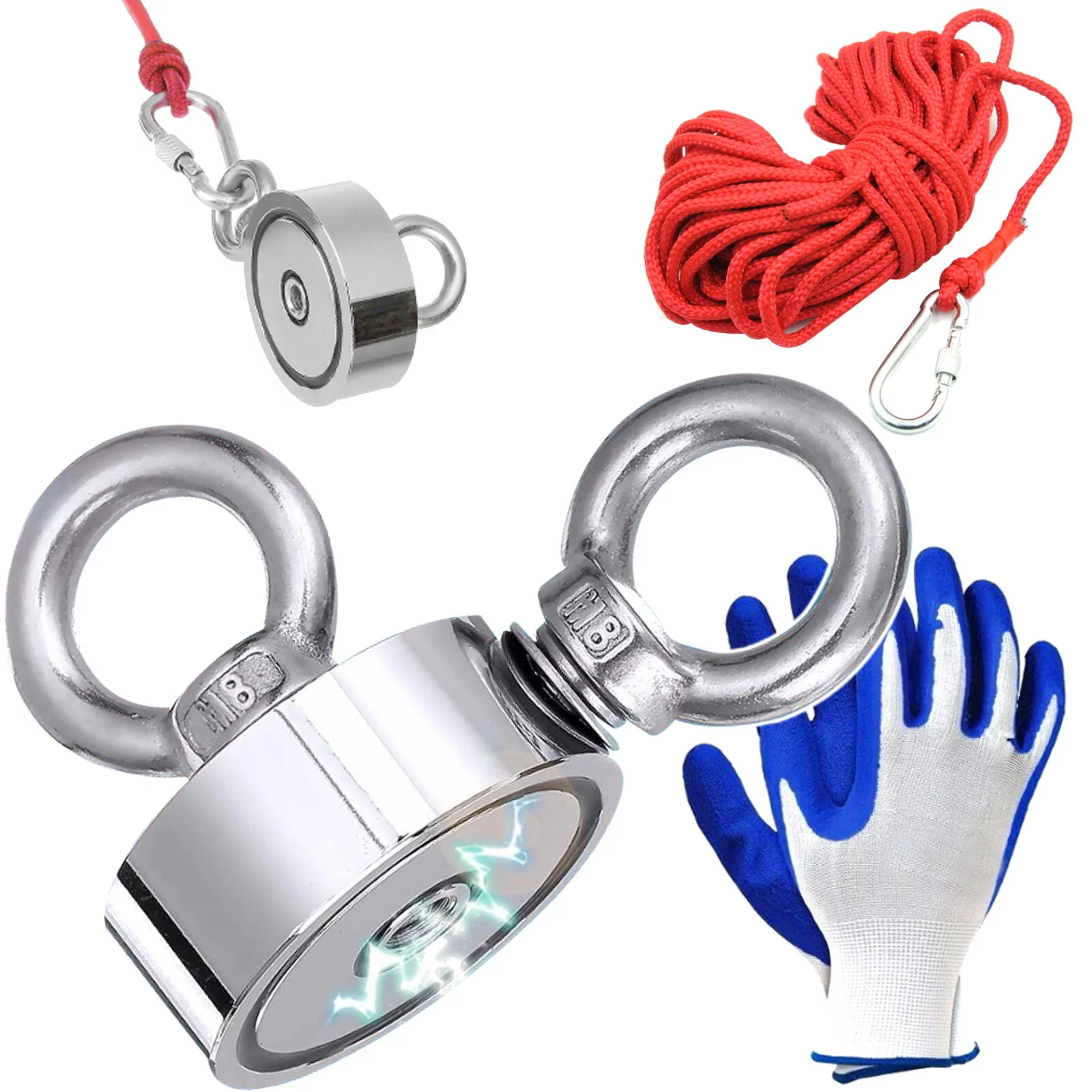 MAGNES NEODYMOWY 320kg 67x25mm ZESTAW