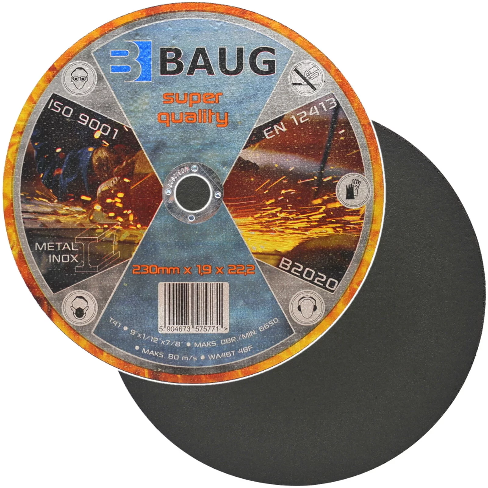 TARCZA DO METALU 230x1,9 BAUG