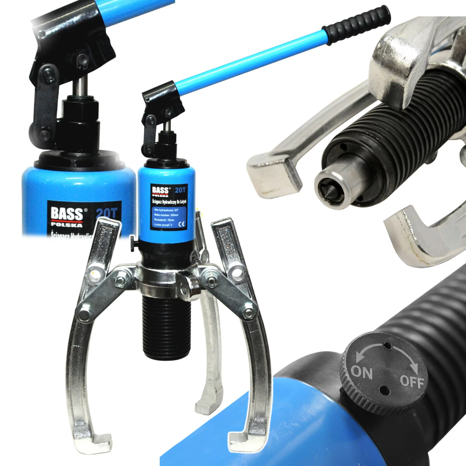 ŚCIĄGACZ HYDRAULICZNY 350mm 20T max 25T