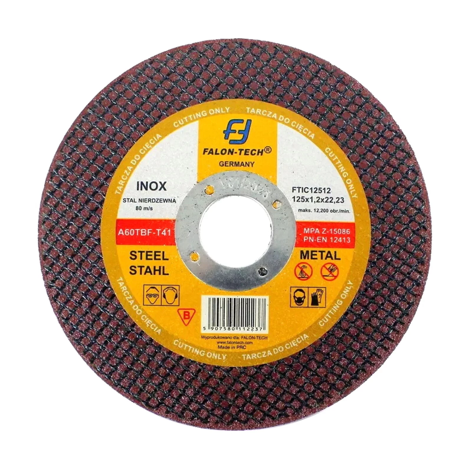 TARCZA DO METALU INOX 125mm 125*1,2 FT