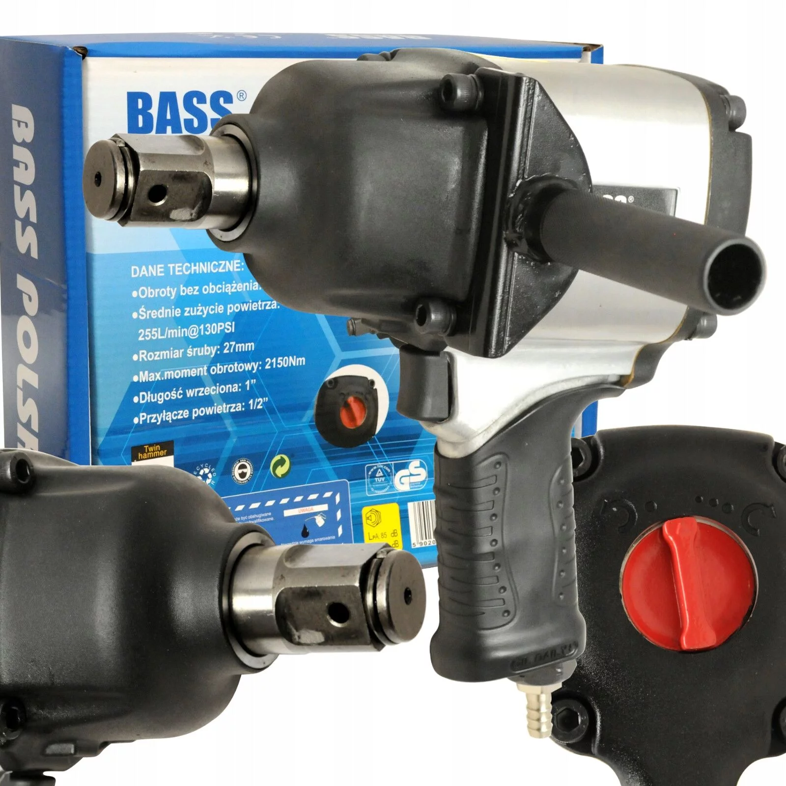 KLUCZ PNEUMATYCZNY 1'' BASS 2150Nm KRÓTKI