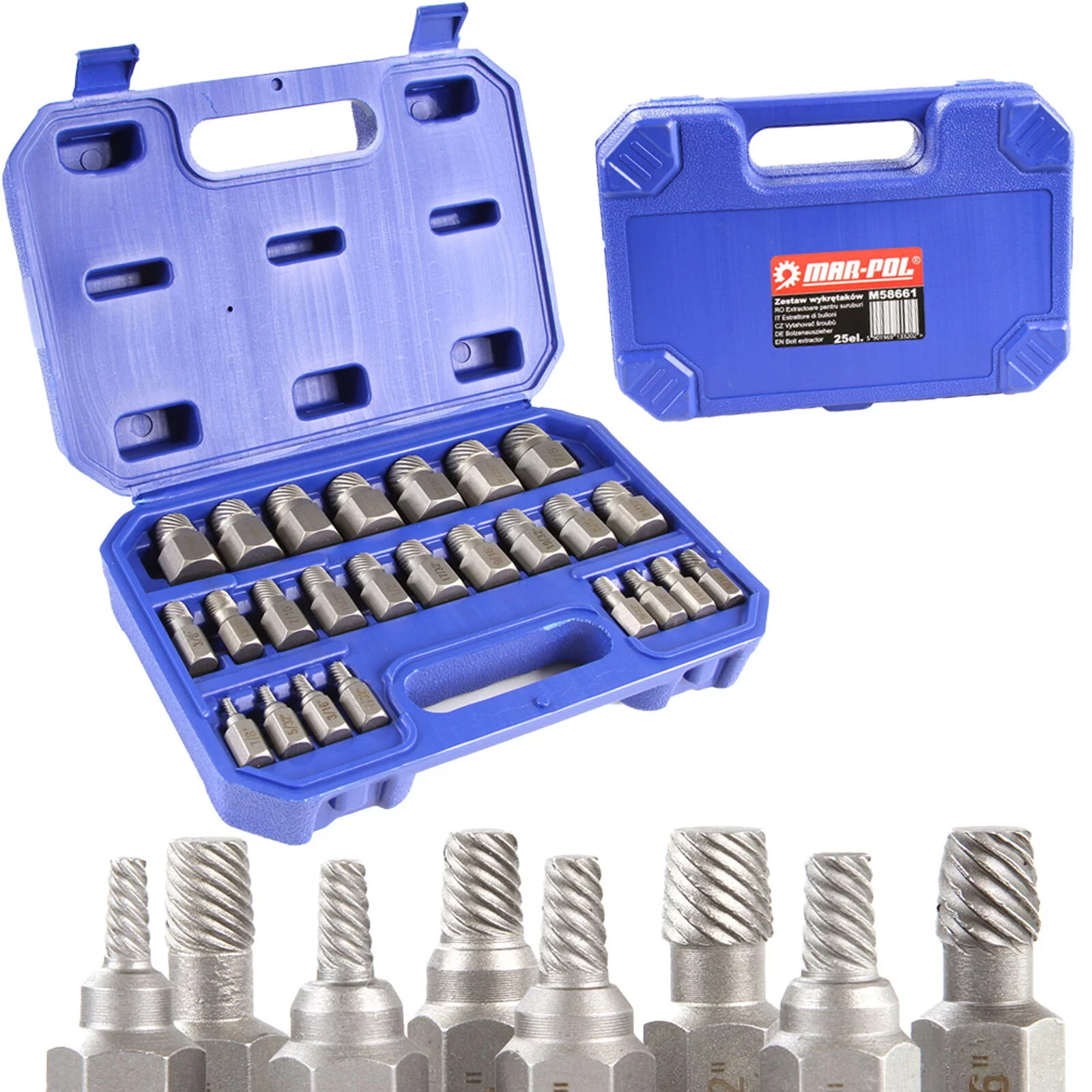 ZESTAW WYKRĘTAKÓW DO USZKODZONYCH ŚRUB