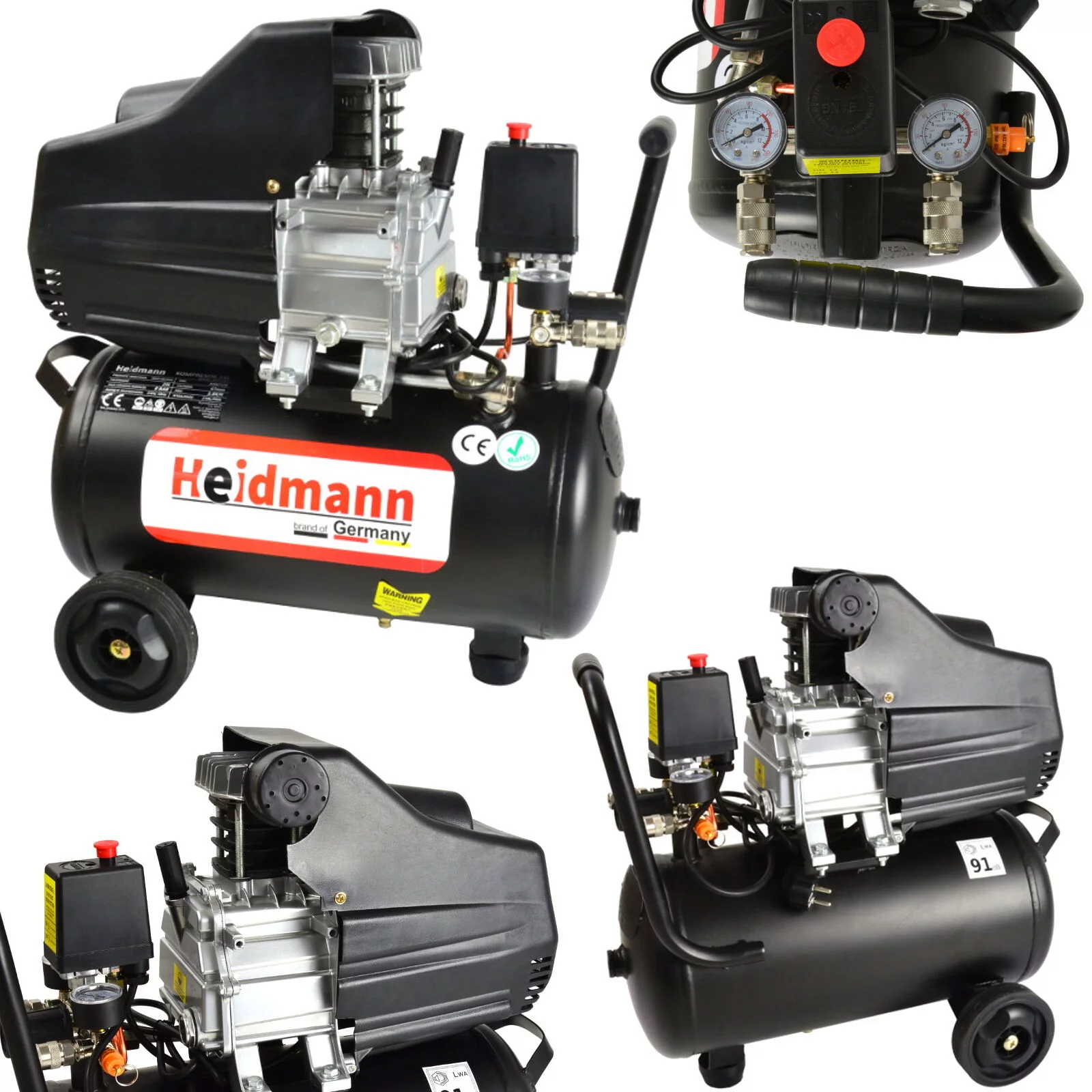 Kompresor olejowy 24L Heidmann