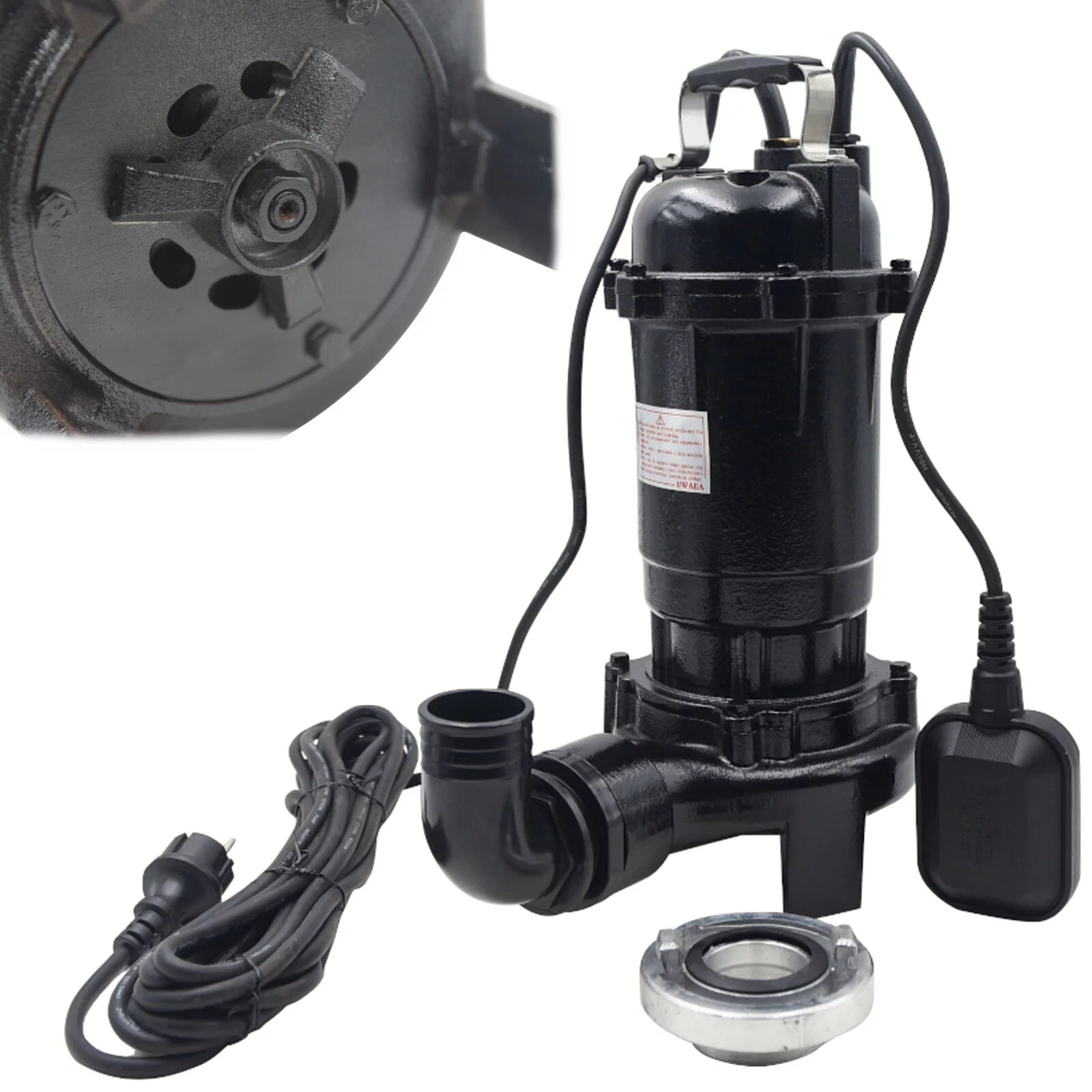 POMPA DO WODY Z ROZDRABNIACZEM + NÓŻ PŁYWAK