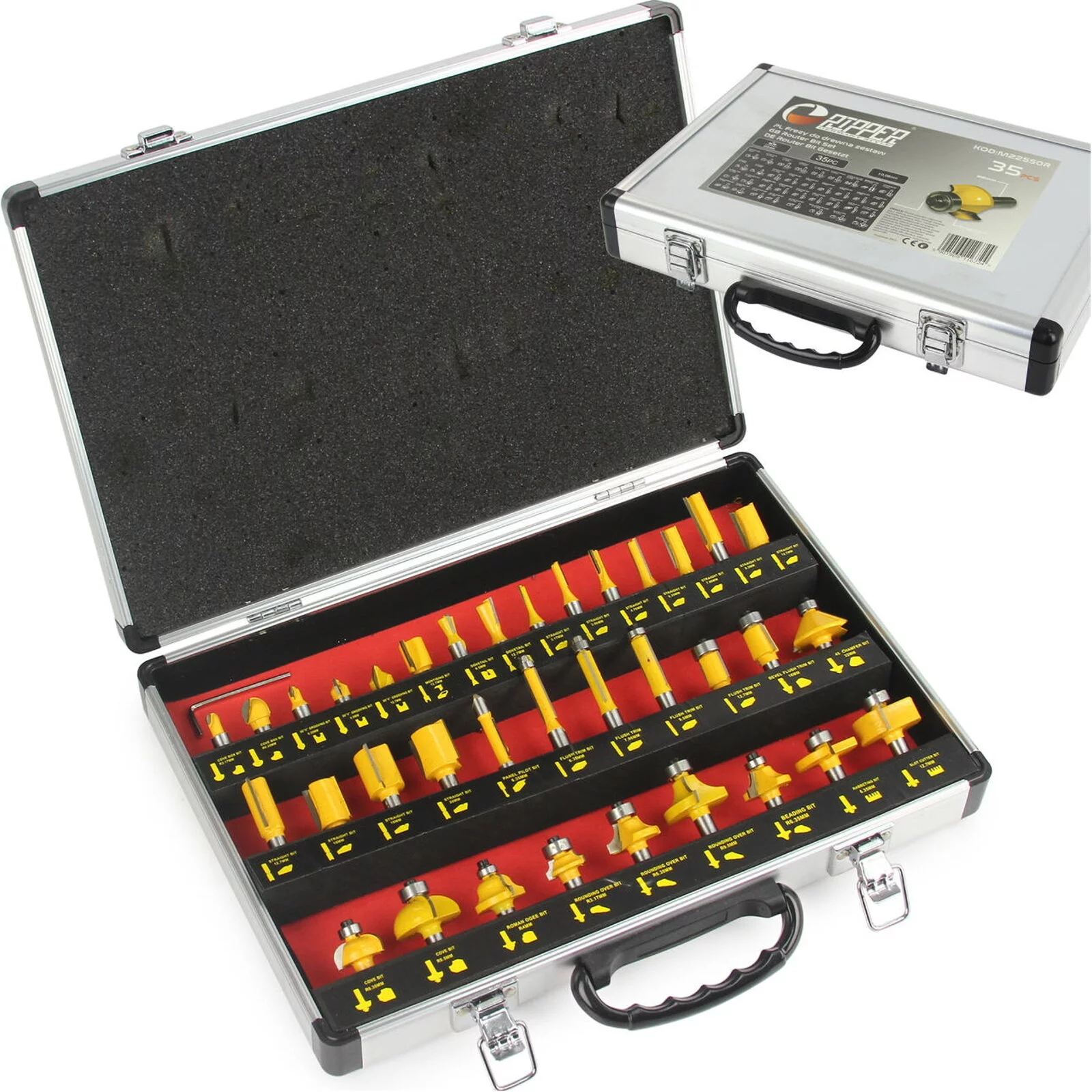 FREZY KSZTAŁTOWE DO DREWNA 35szt R