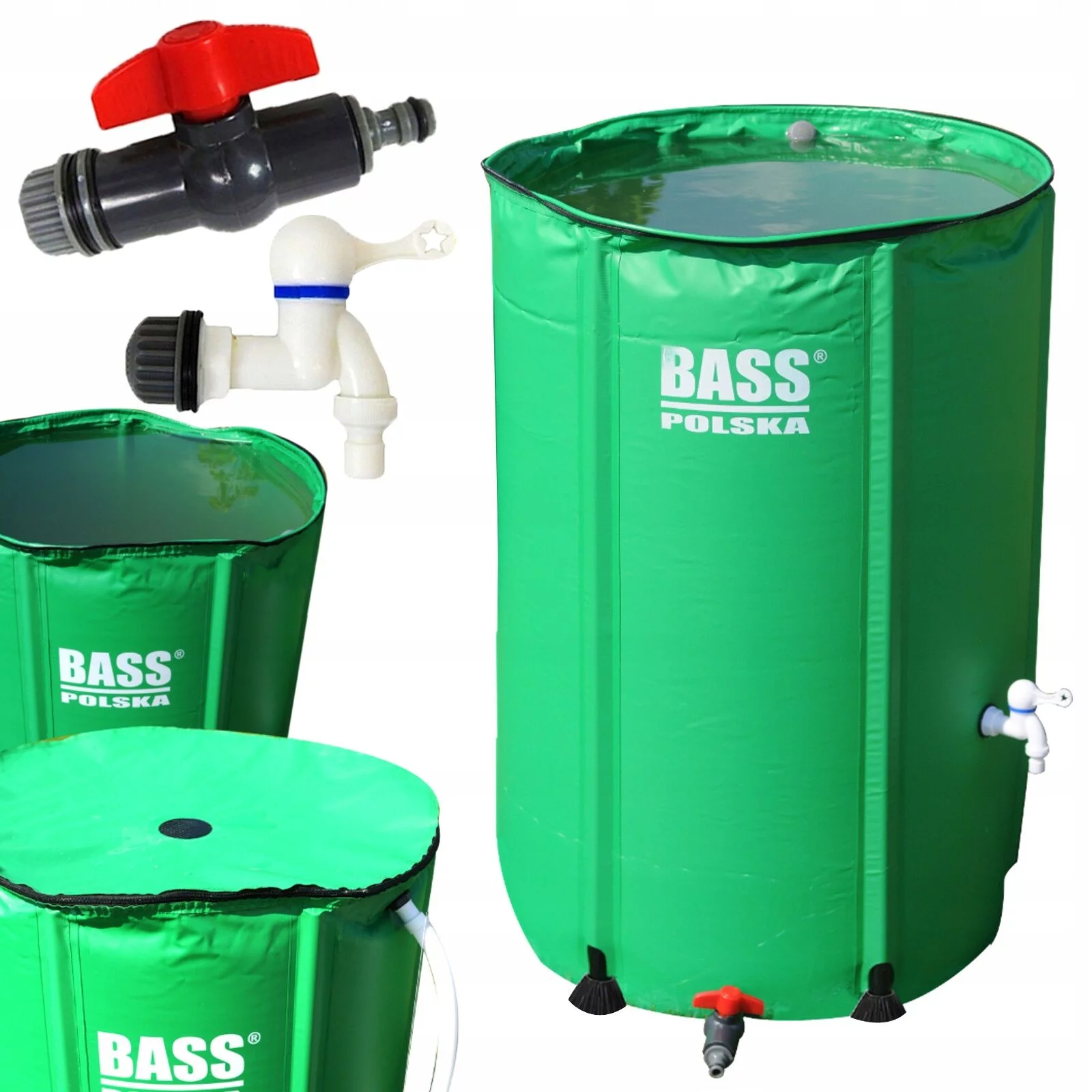 ZBIORNIK NA WODĘ ( deszczówkę ) 250L ZIELONY