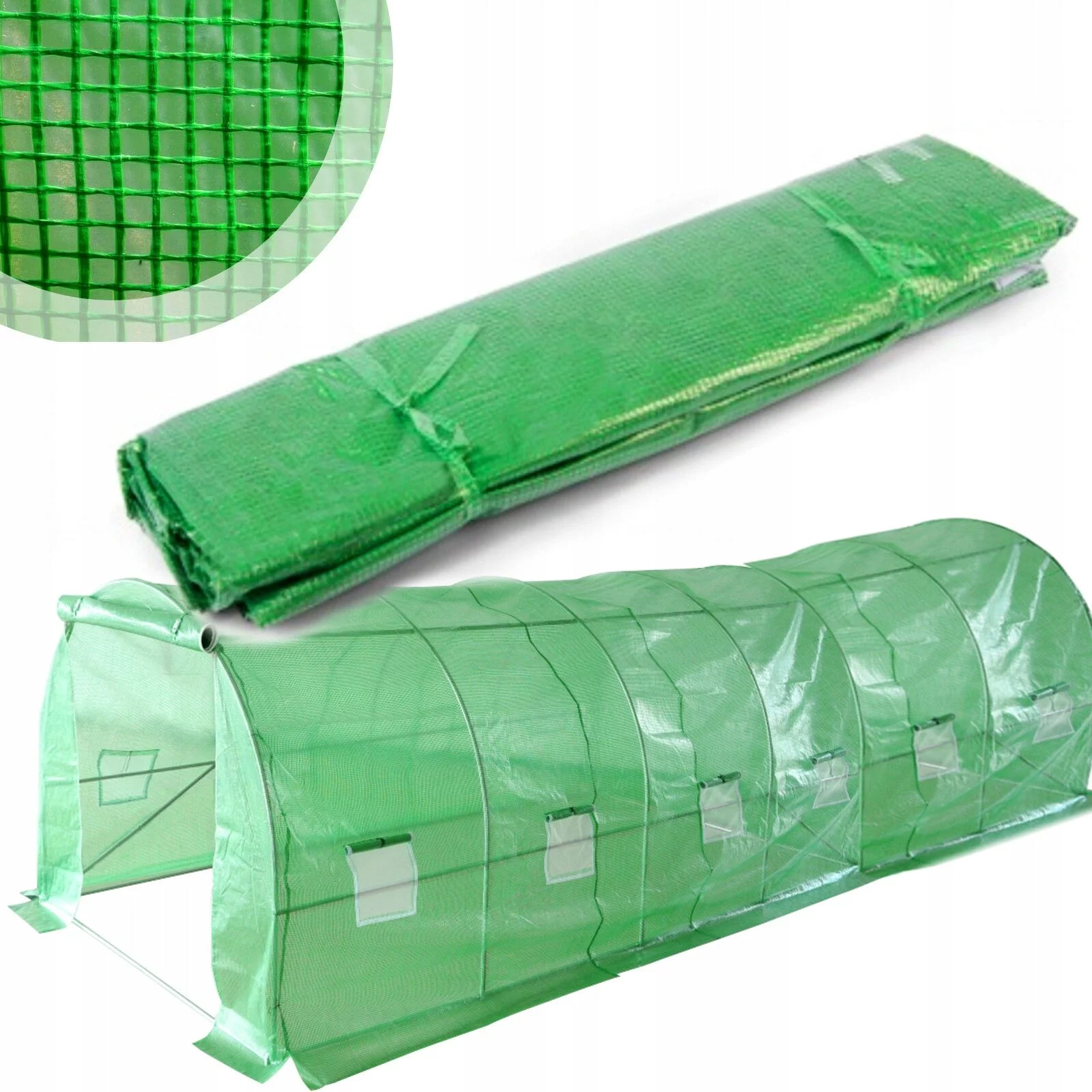 FOLIA TUNELU 6x3x2m ZIELONA POKRYCIE