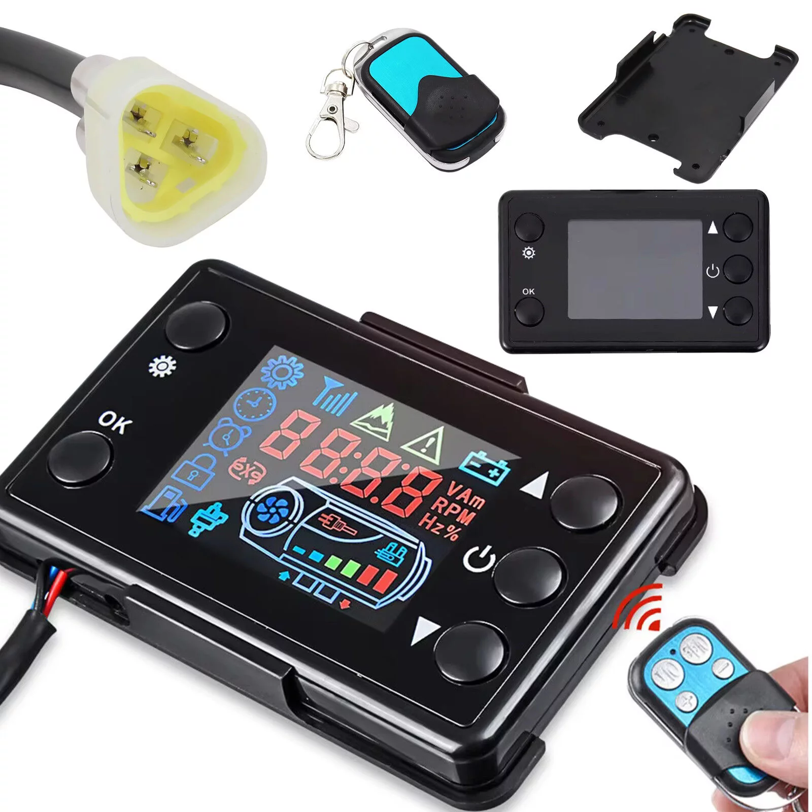 PANEL LCD Z PILOTEM do OGRZEWANIA 24V