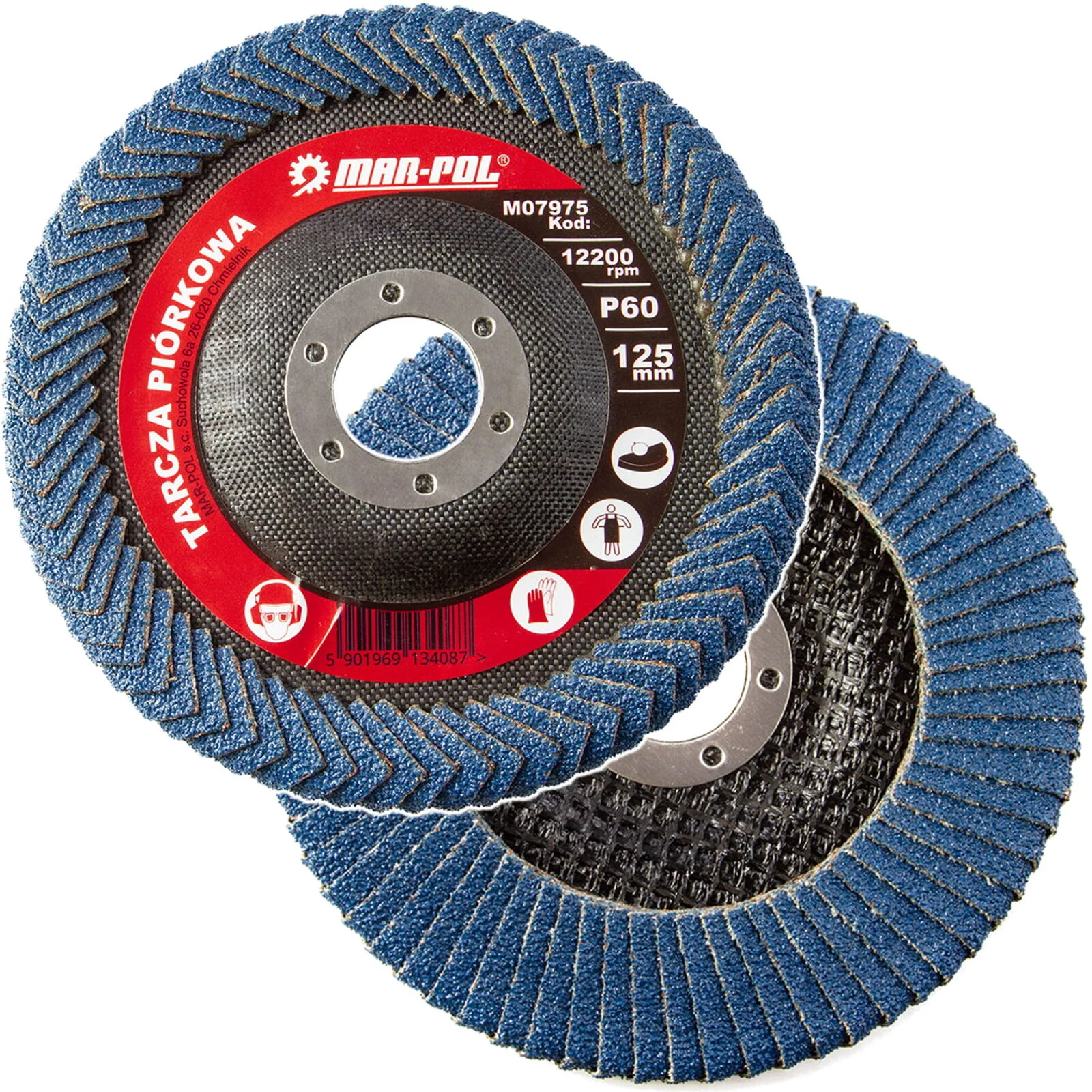 TARCZA PIÓRKOWA 125MM P60 m-p DO SPOIN