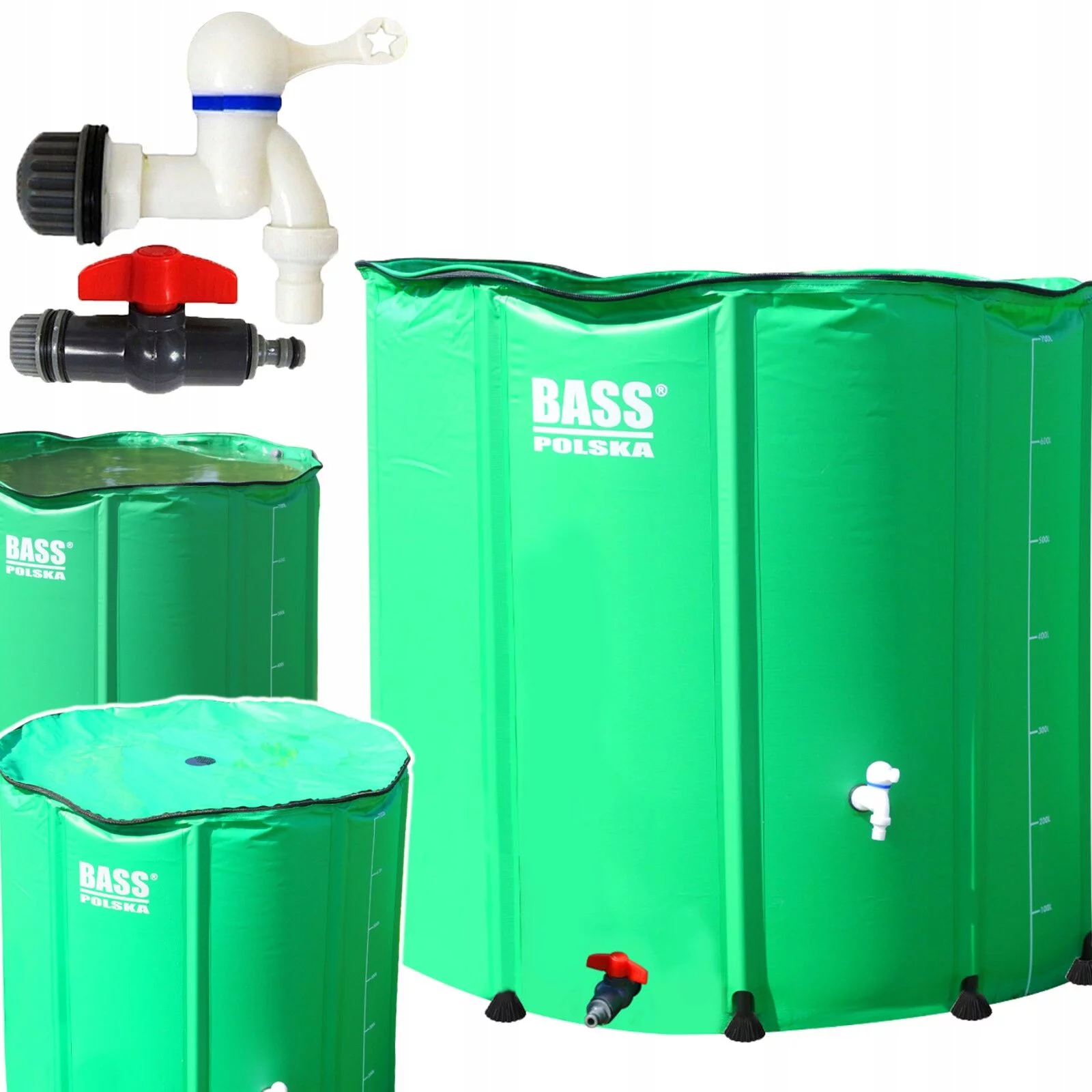 ZBIORNIK NA WODĘ ( deszczówkę ) 750L ZIELONY