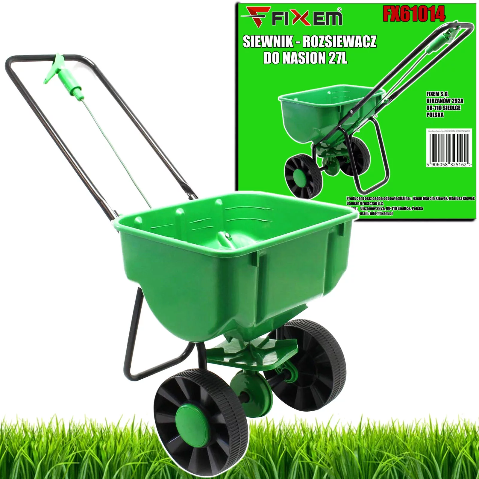 SIEWNIK RĘCZNY ROZSIEWACZ 27L