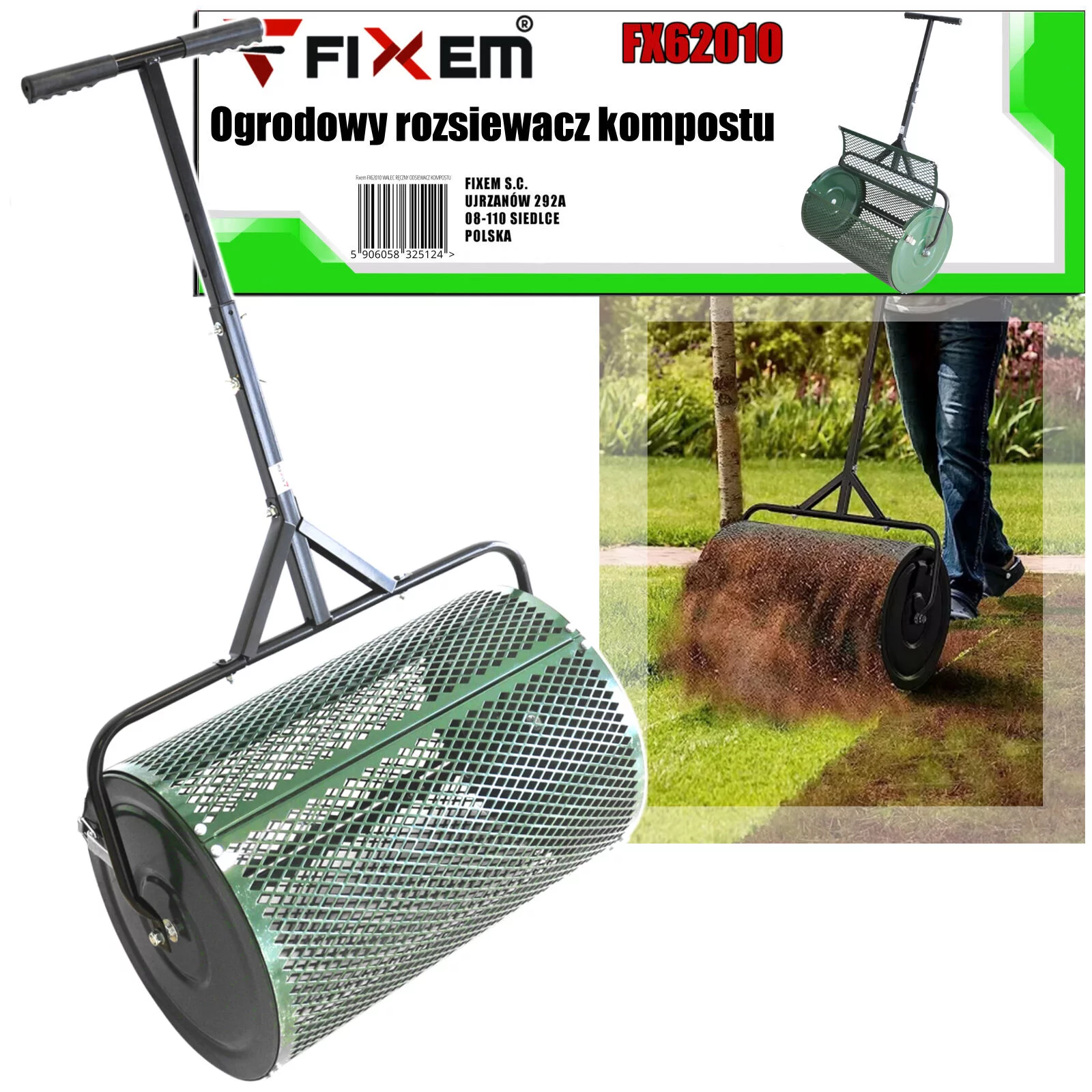 WALEC RĘCZNY ODSIEWACZ KOMPOSTU 600x400