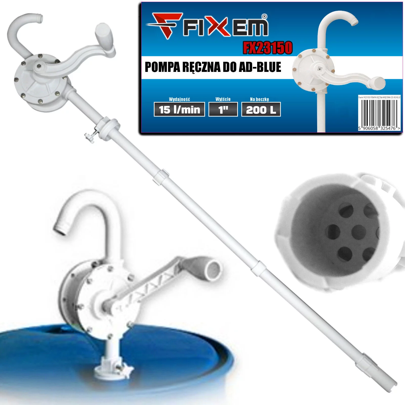 POMPA RĘCZNA KRĘCONA DO AD-BLUE