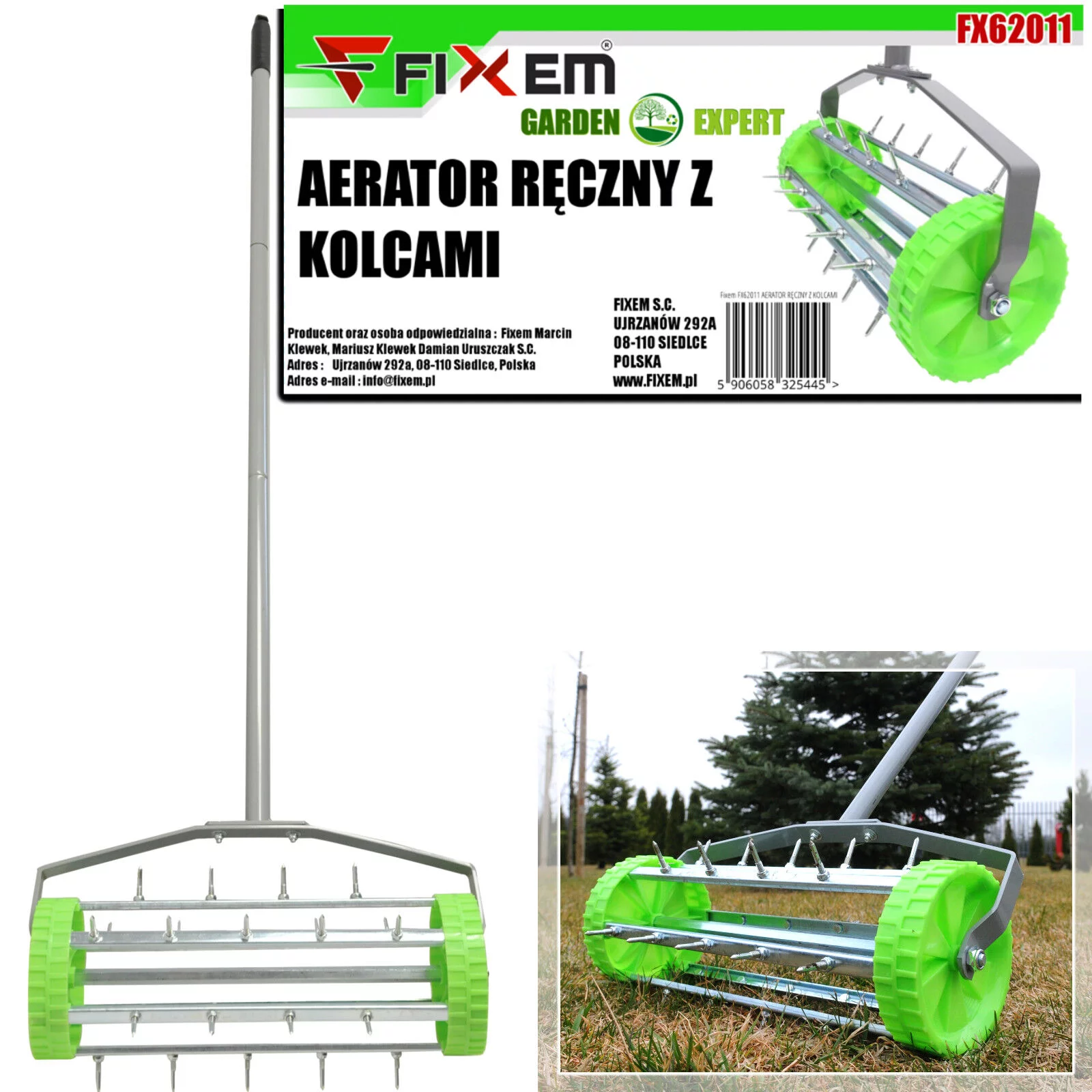 AERATOR RĘCZNY Z KOLCAMI
