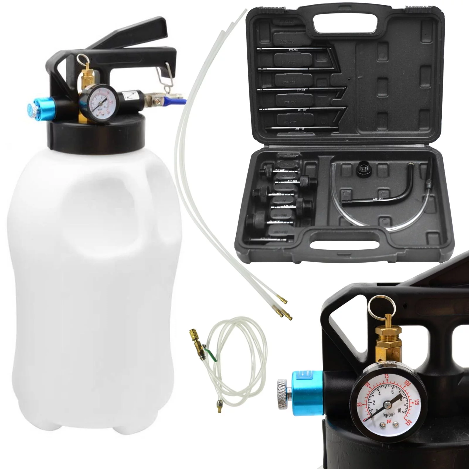 POMPA PNEUM. DO OLEJU + ADAPTERY