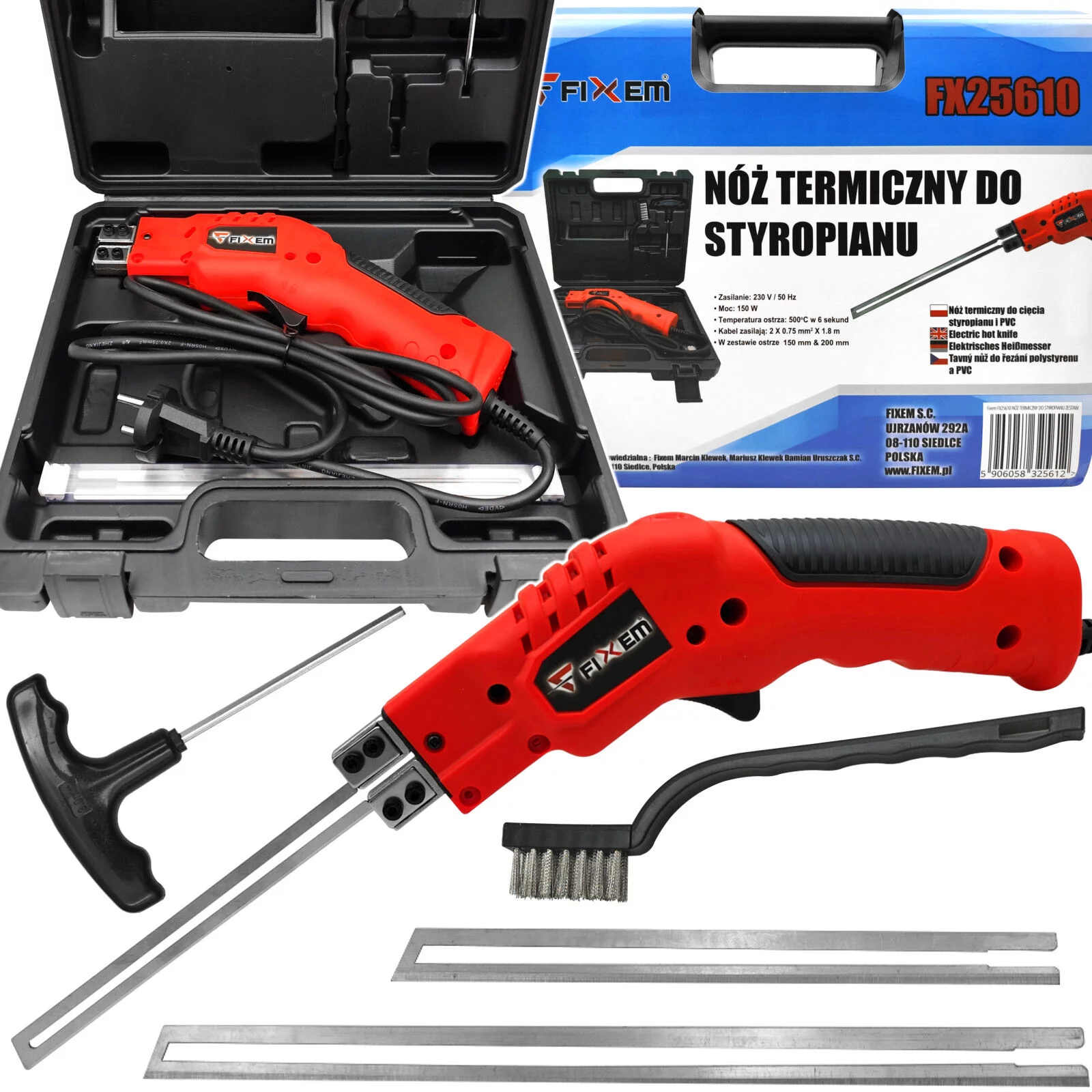 NÓŻ TERMICZNY DO STYROPIANU ZESTAW