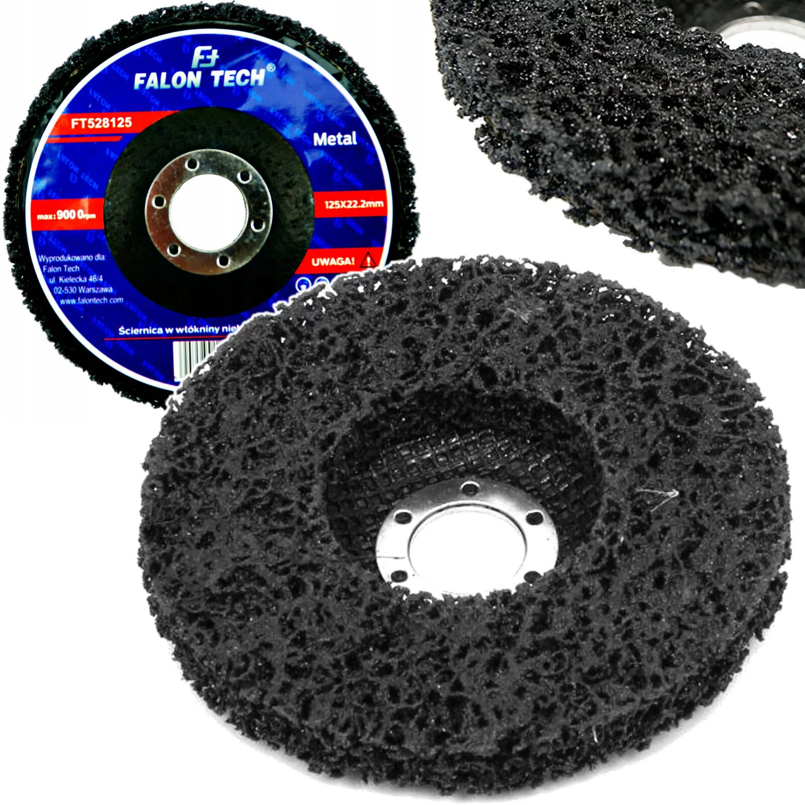 TARCZA WŁÓKNINA 125mm CZARNA ŚCIERNICA