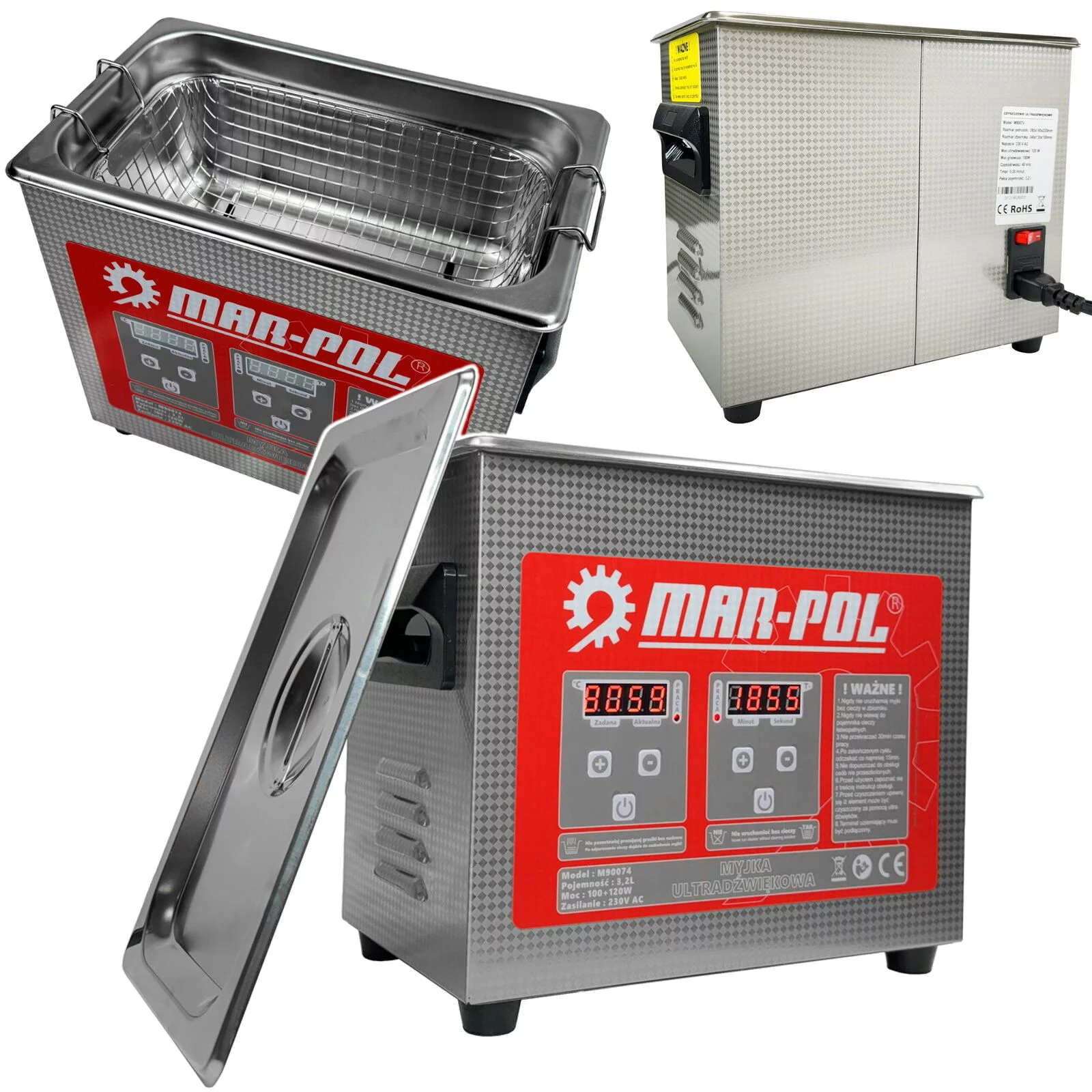 MYJKA ULTRADŹWIĘKOWA 3,2L