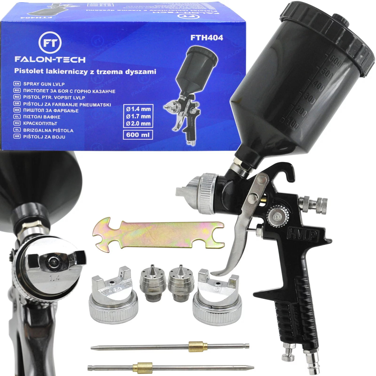 PISTOLET LAKIERNICZY HVLP 4 DYSZE FTH404
