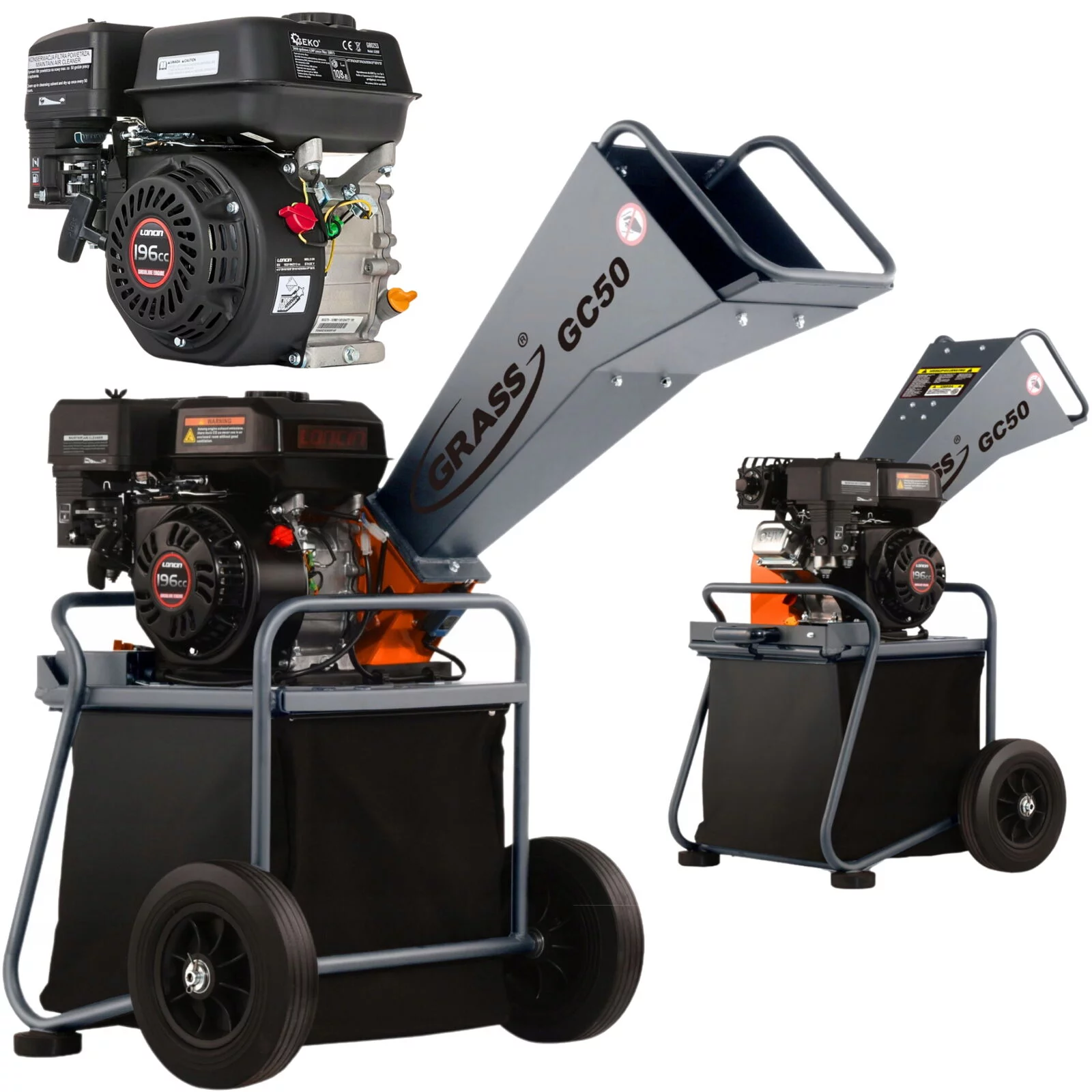 ROZDRABNIACZ SPALINOWY GC50 max.3.5cm