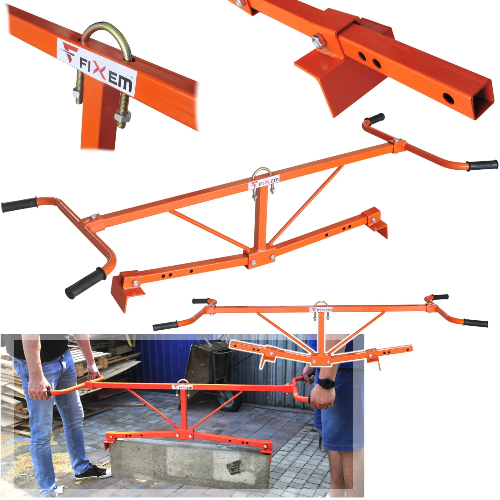 CHWYTAK BRUKARSKI DO KRAWĘŻNIKÓW 60-100cm 130kg