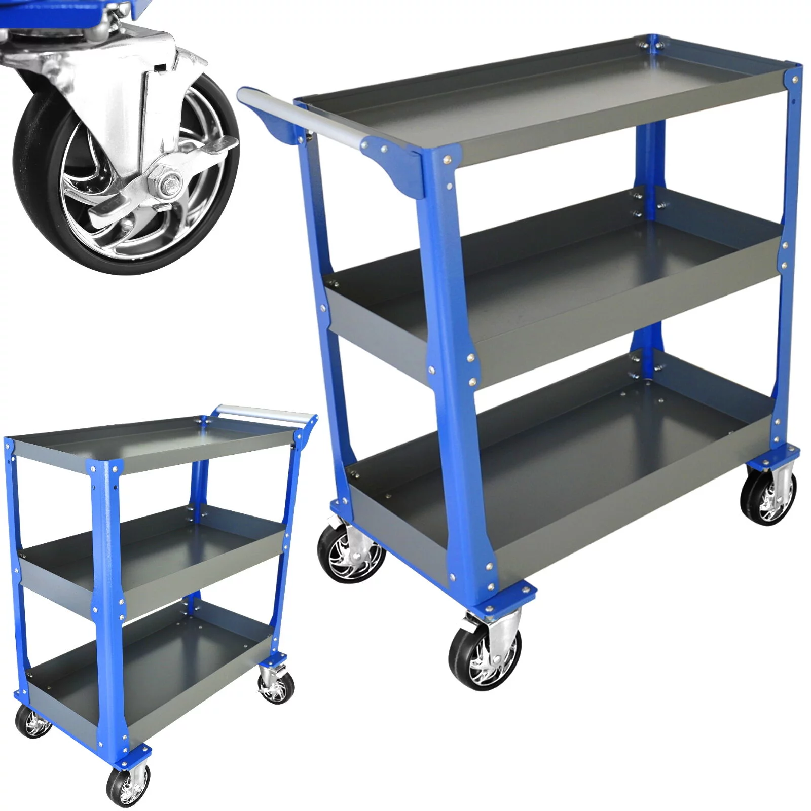 WÓZEK WARSZTATOWY 3 PÓŁKI XL