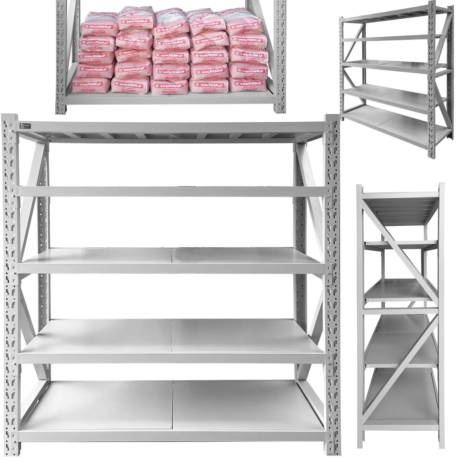 REGAŁ MAGAZYNOWY JN-30C 180x60cm H-2m 5xBOX