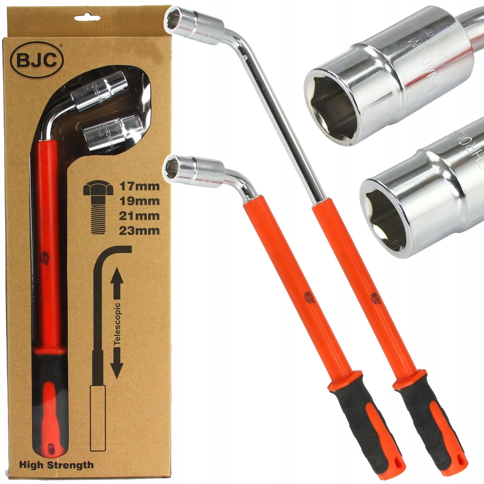 KLUCZ DO KÓŁ TYP L 17 19 21 23 mm BJC