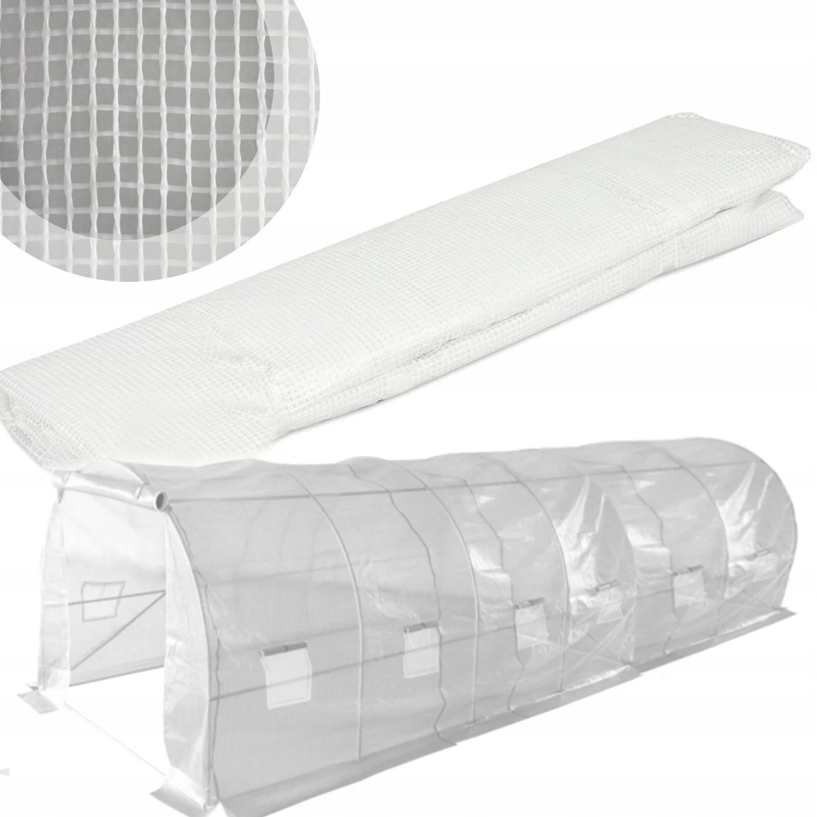 Folia na tunel plandeka przezroczysta 6x3m UV-12