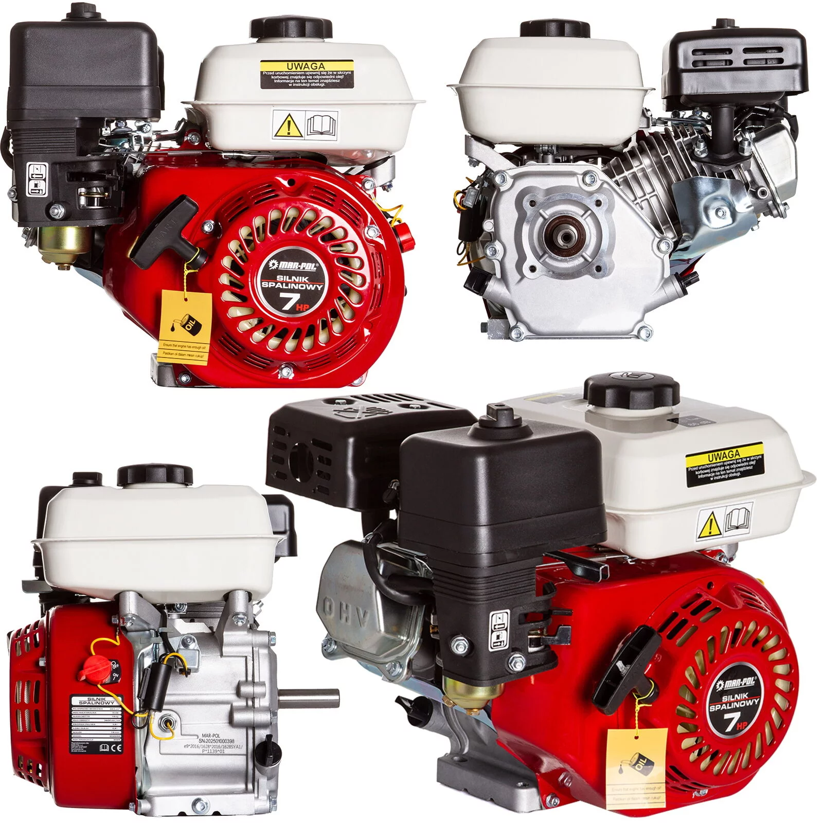 SILNIK SPALINOWY 7hp FI-19MM