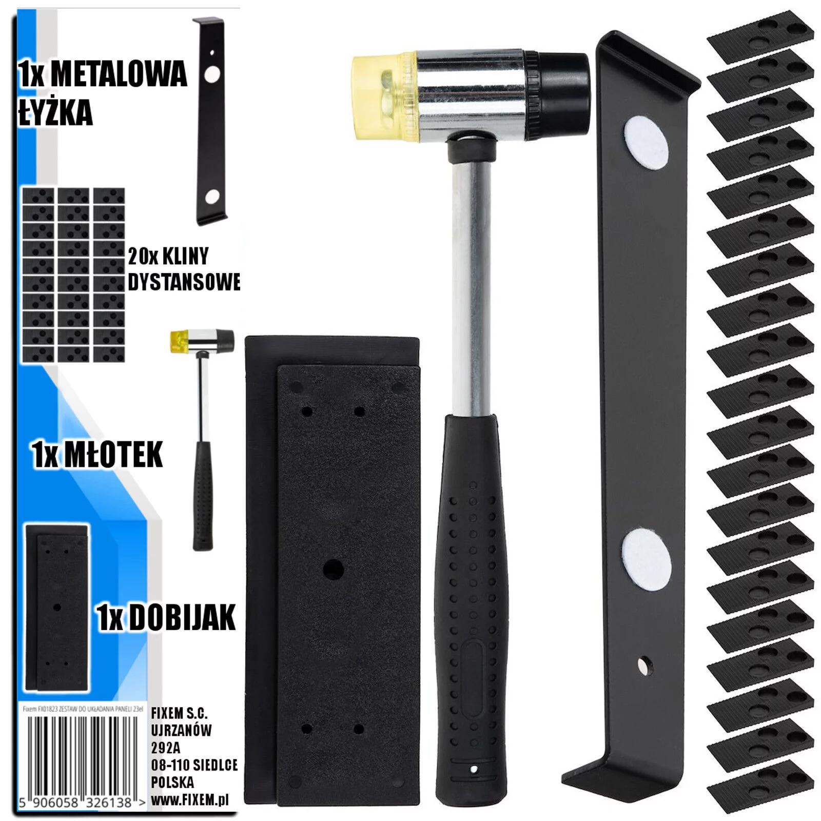 ZESTAW DO UKŁADANIA PANELI 23el