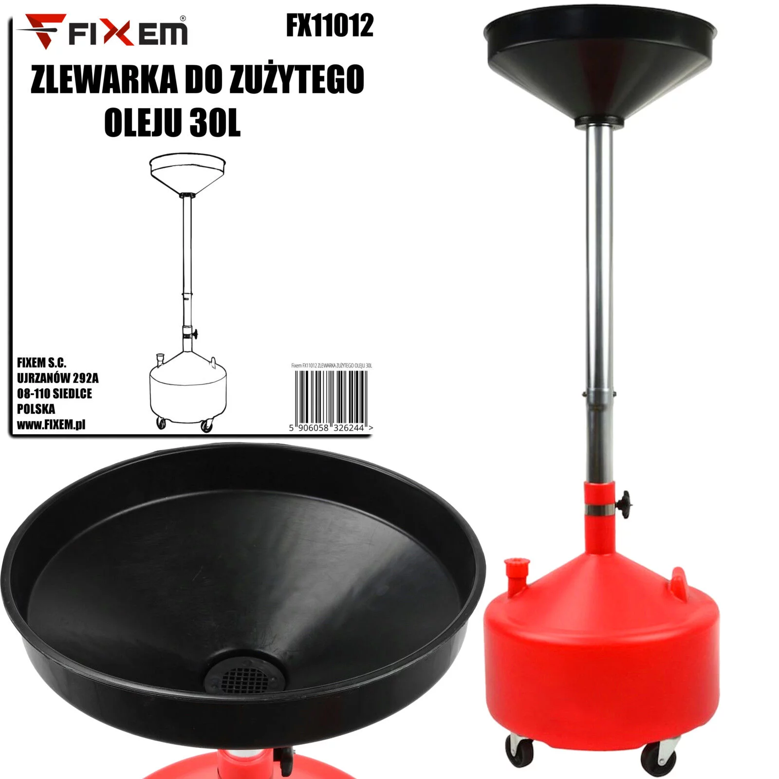 ZLEWARKA ZUŻYTEGO OLEJU 30L