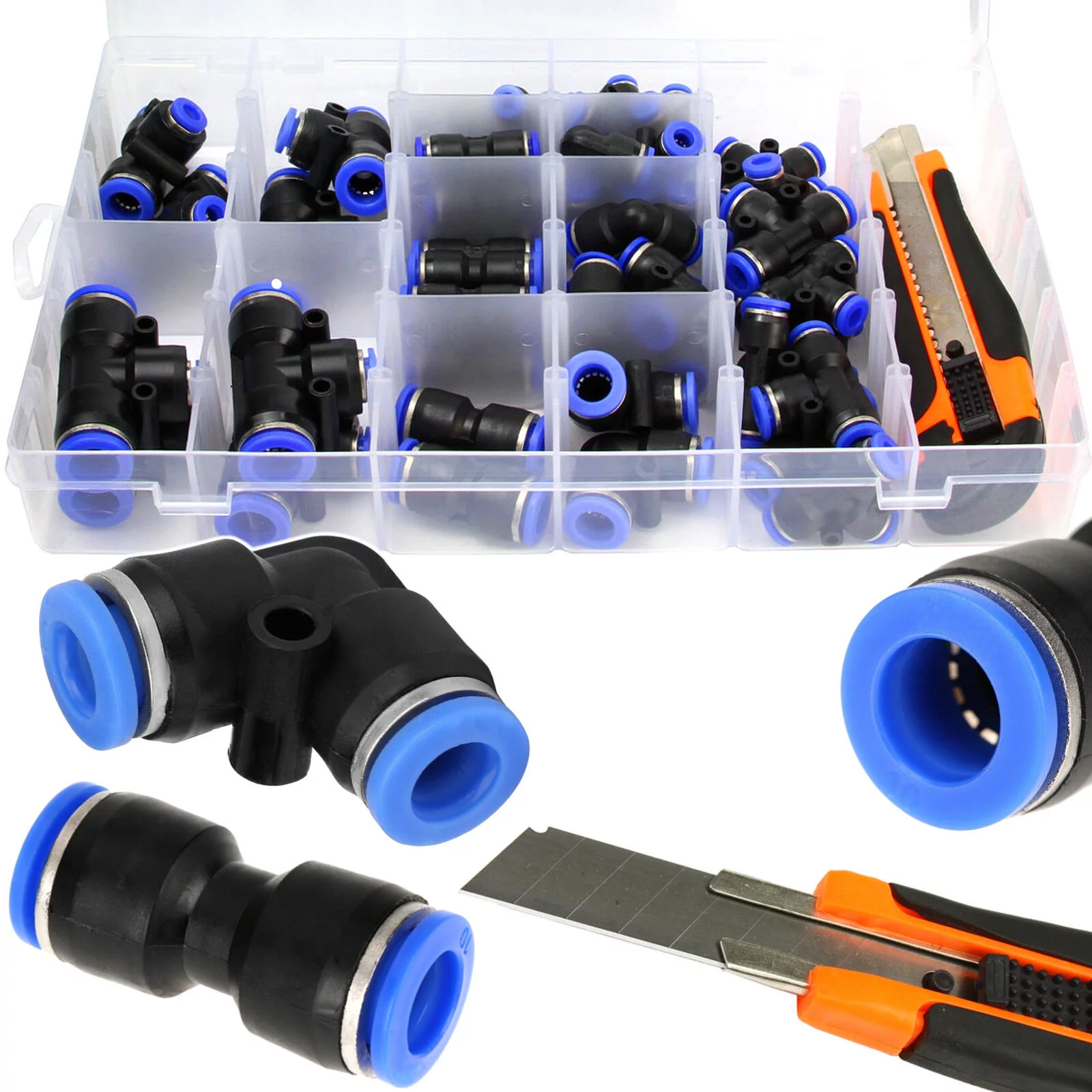 ZESTAW SZYBKOZŁĄCZEK PNEUMATYCZNYCH 52szt