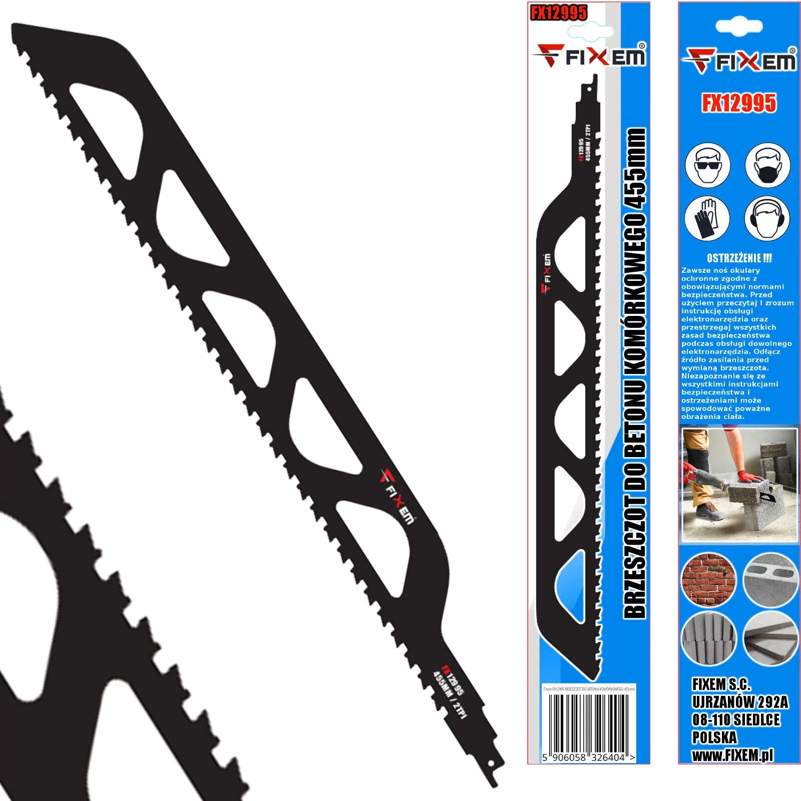 BRZESZCZOT DO BETONU KOMÓRKOWEGO 455mm