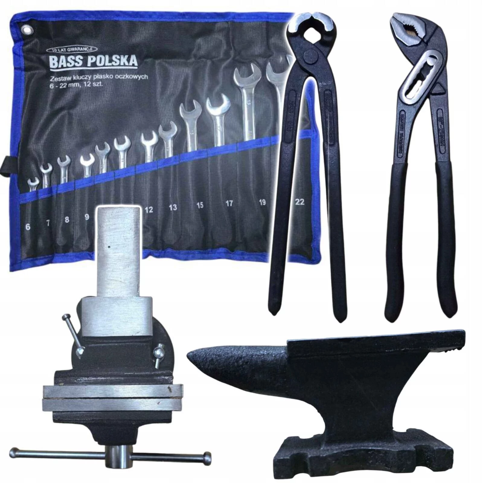 ZESTAW NARZĘDZI Z IMADŁEM I KOWADŁEM