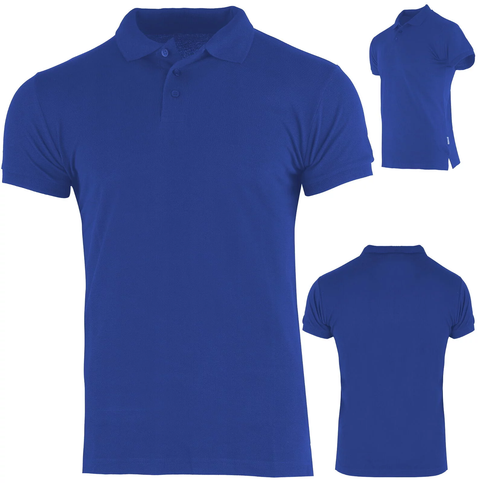 Koszulka polo męska GARU niebieski 2XL STALCO S-44