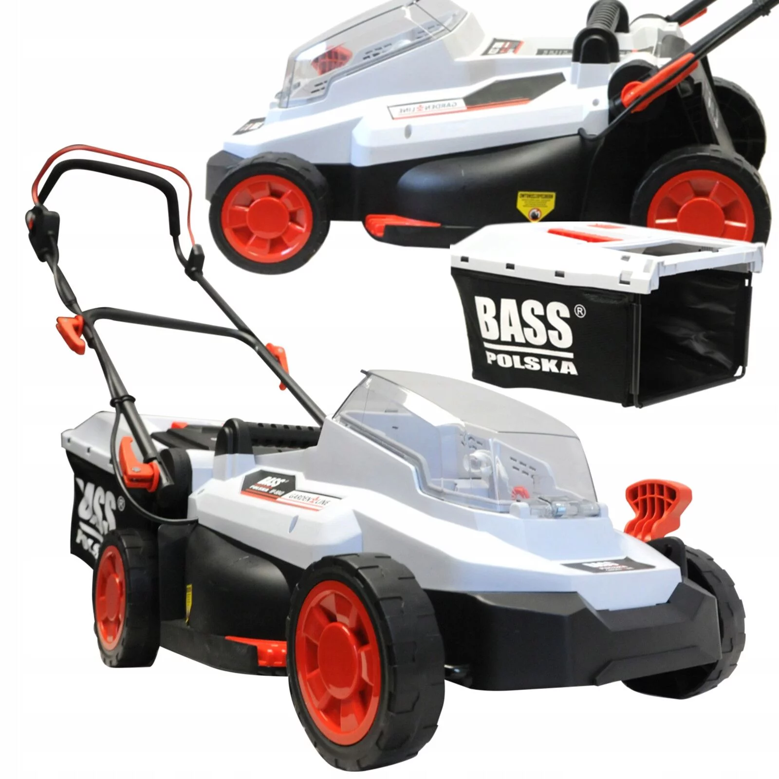 KOSIARKA AKUMULATOROWA 24V 330mm 30L kosz