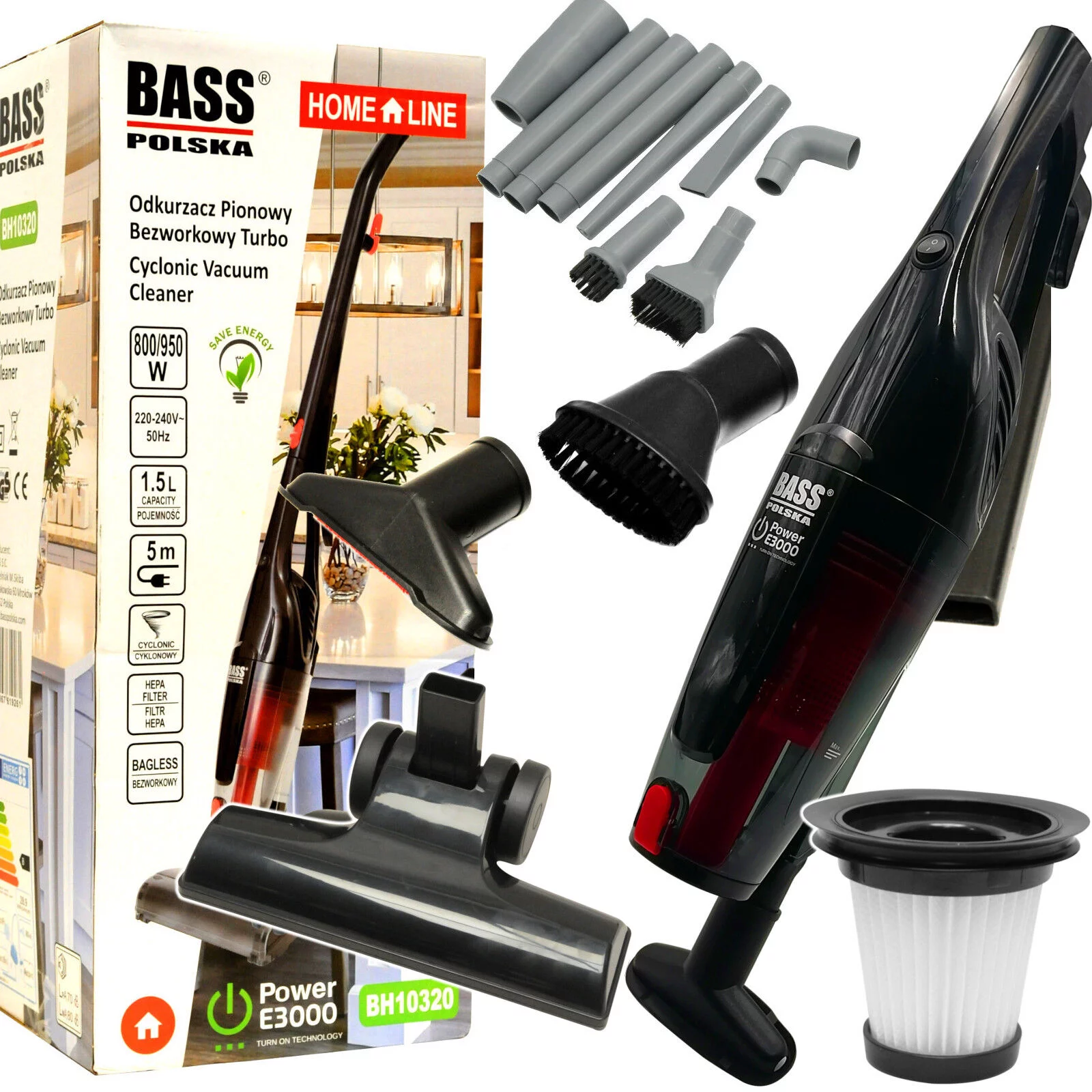 ODKURZACZ BEZWORKOWY TURBO PION BH10320B