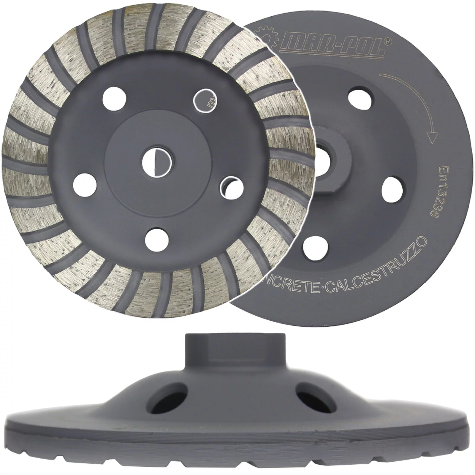 TARCZA DO SZLIF. BETONU 125 GWINT M14 TURBO