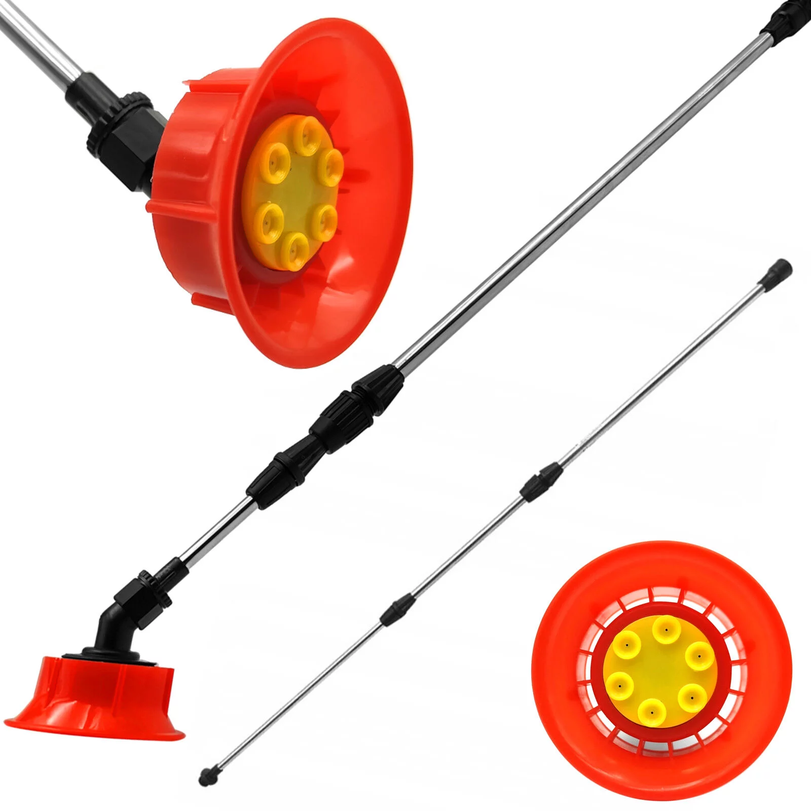 LANCA OPRYSKIWACZA DŁUGA ROZSUWANA TELESKOPOWA 45- 118cm + DYSZA KIELICH