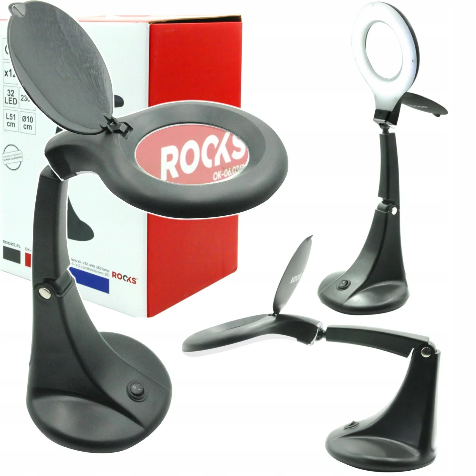 LUPA WARSZTATOWA X3 z led