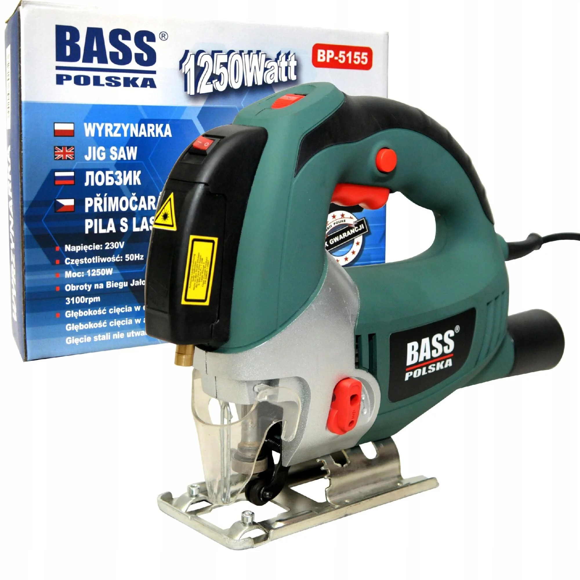 WYRZYNARKA 1250W Z LASEREM