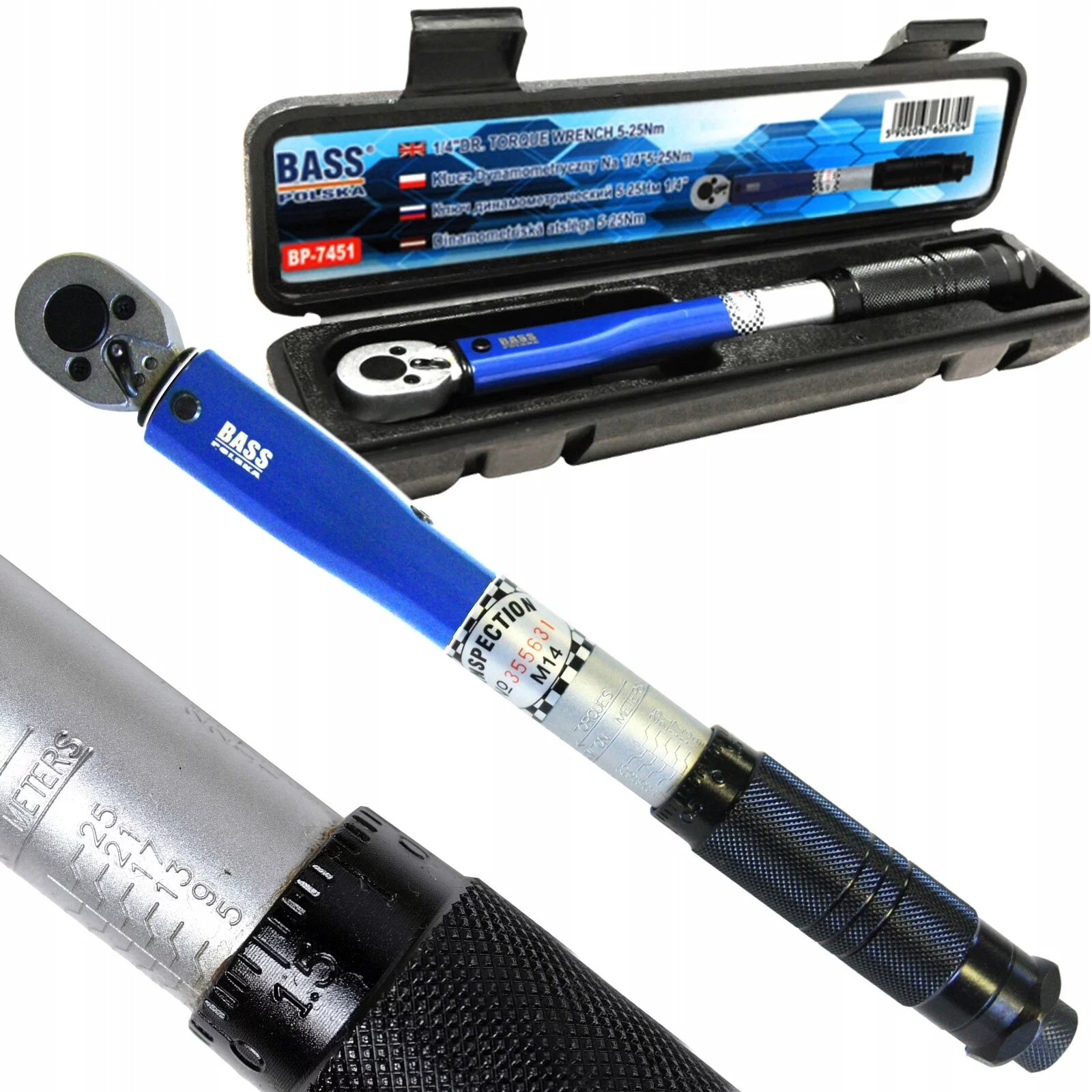 KLUCZ DYNAMOMETRYCZNY 1/4" 5-25NM 0570