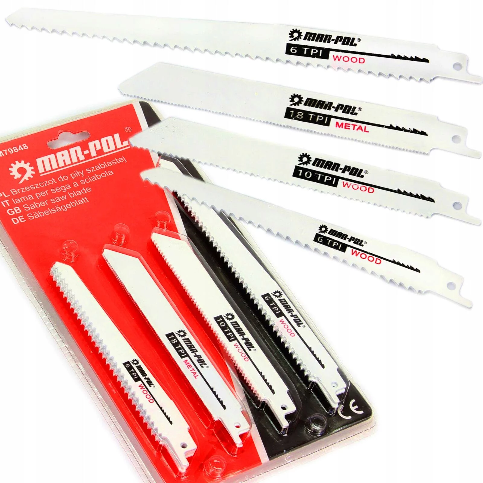 ZESTAW NOŻY DO LISI OGON 10szt