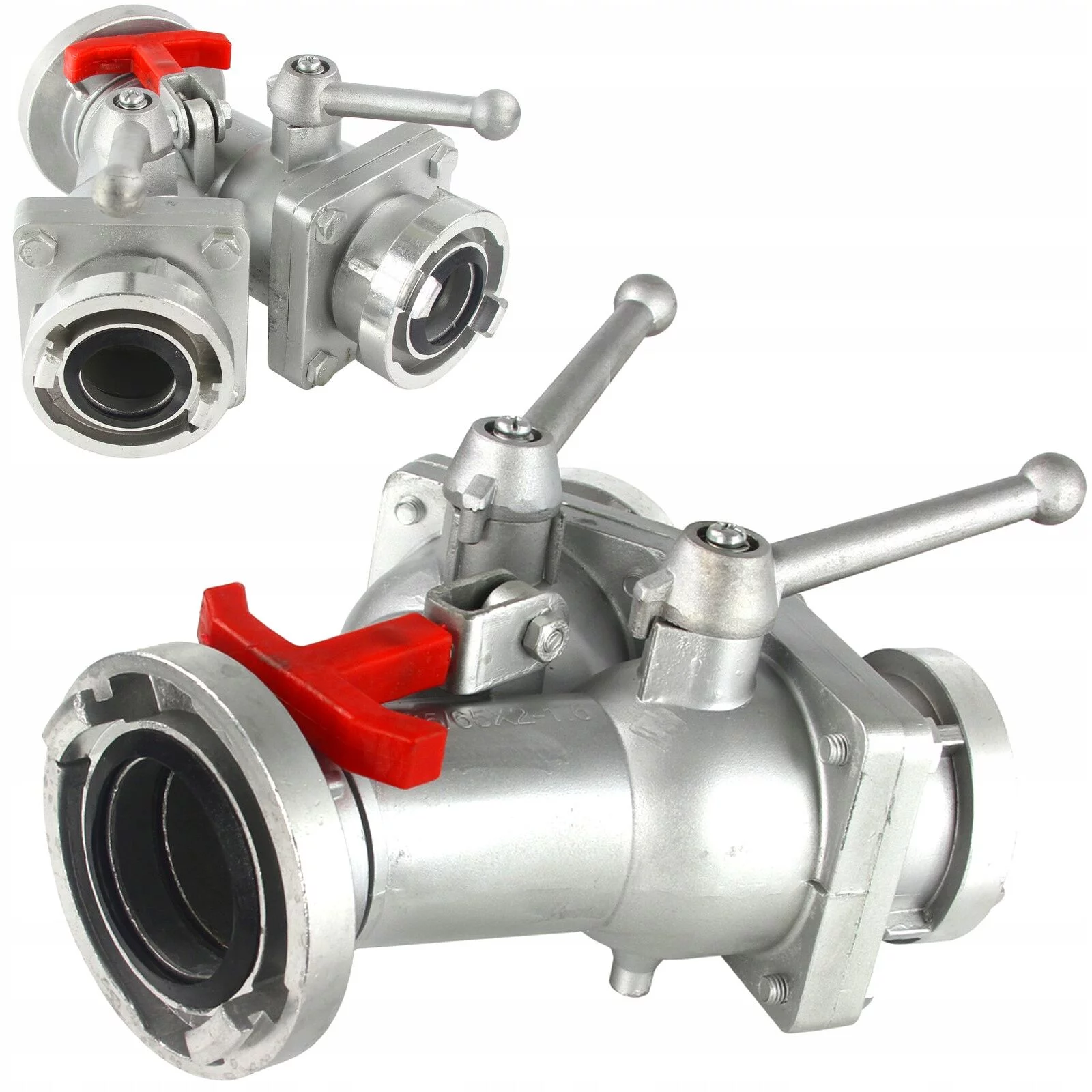 ROZDZIELACZ KULOWY z 3" na 2x2" ZŁĄCZE STRAŻACKIE